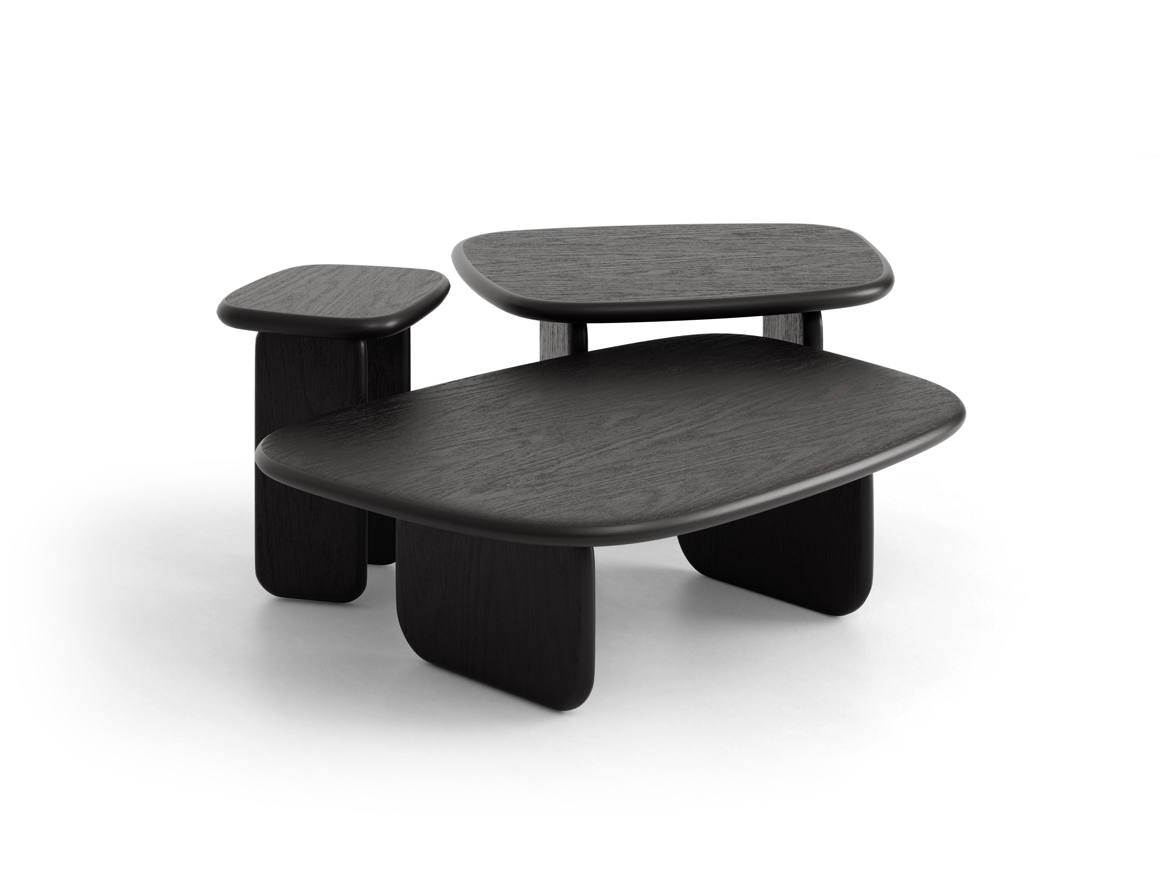 Micadoni Lana Kaffeetisch 75 cm Schwarze Eiche