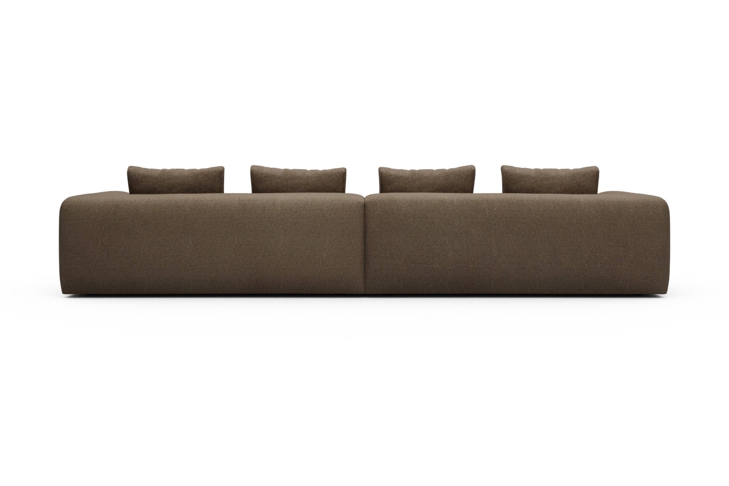 Sofa Modulares XXL Sofa Fred 5-Sitzer Aivi-Khaki-Brown