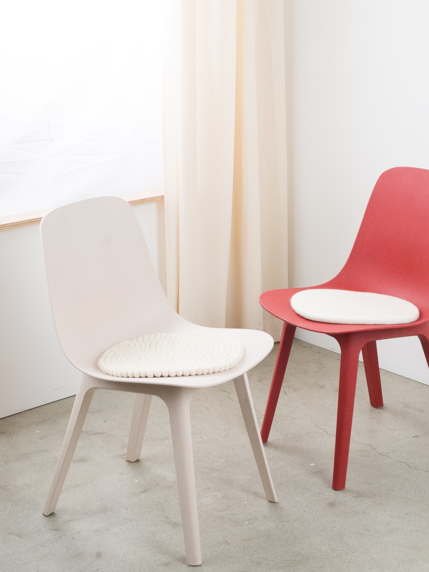 myfelt Linea - Filzkugel Sitzauflage rund