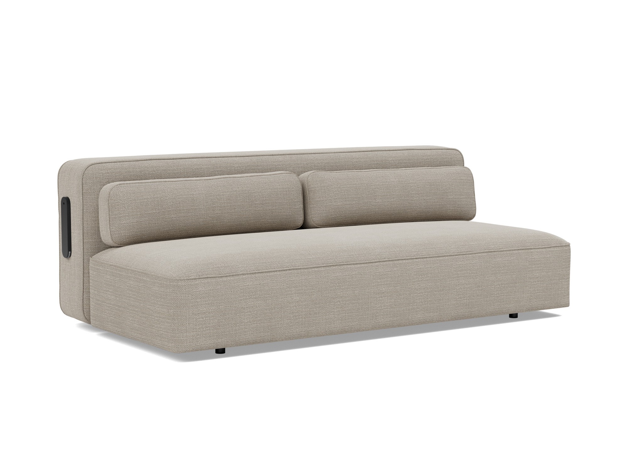 Schlafsofa Yonata Strukturierter Stoff Kenya 579-Gravel