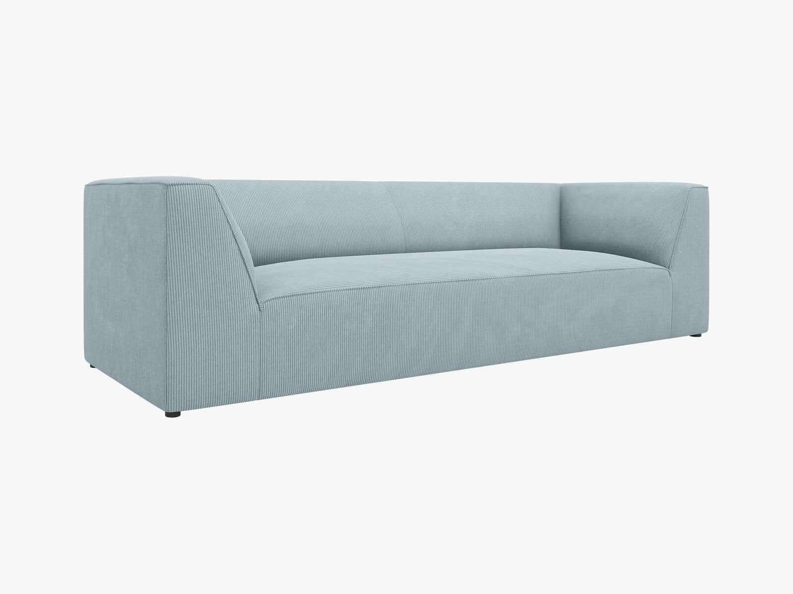 Micadoni Sofa Ruby 3-Sitzer Kord Scala Hellblau