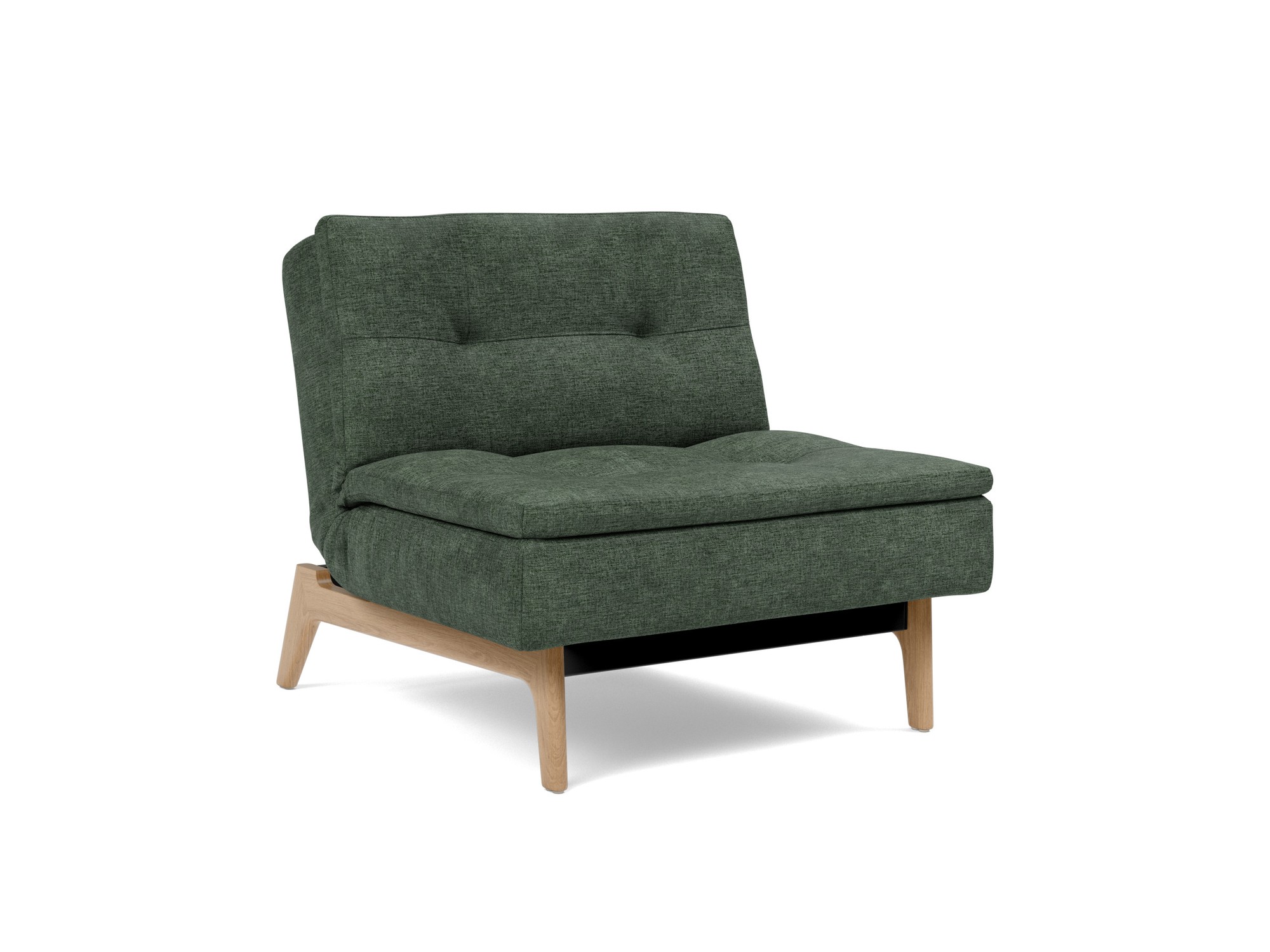 Sessel Dublexo Flachgewebe Avella 281-Pine-Green Beine Eiche