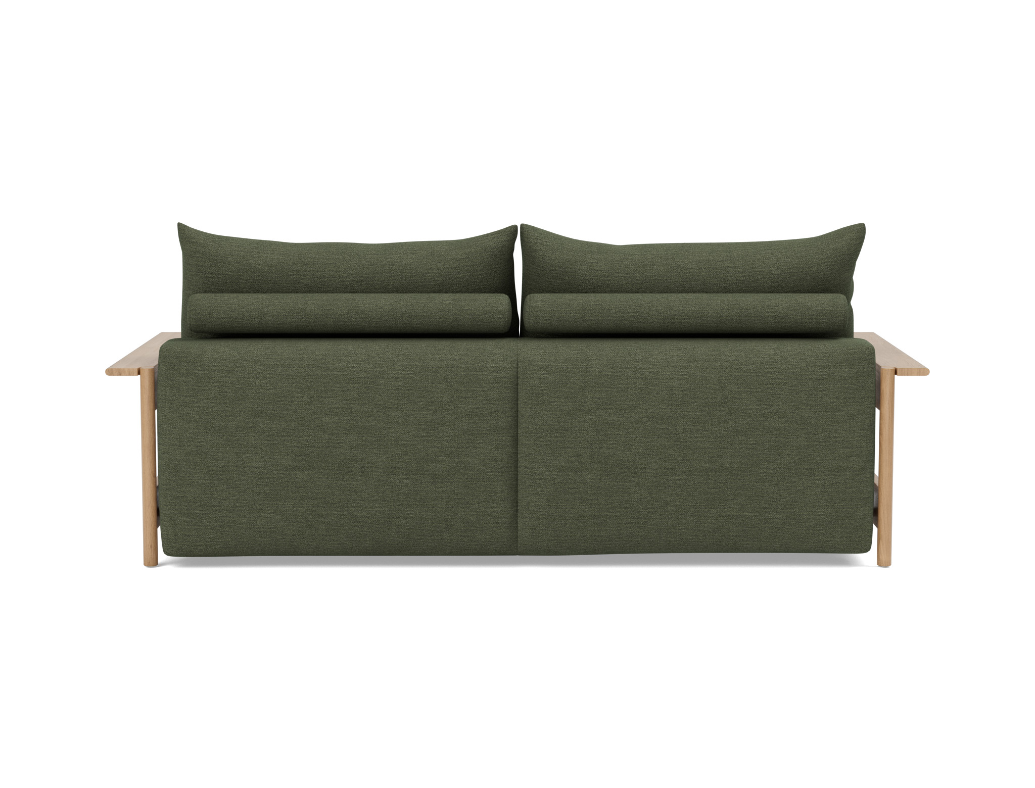 Schlafsofa Malloy Wood Strukturierter Stoff Taura 353-Forest