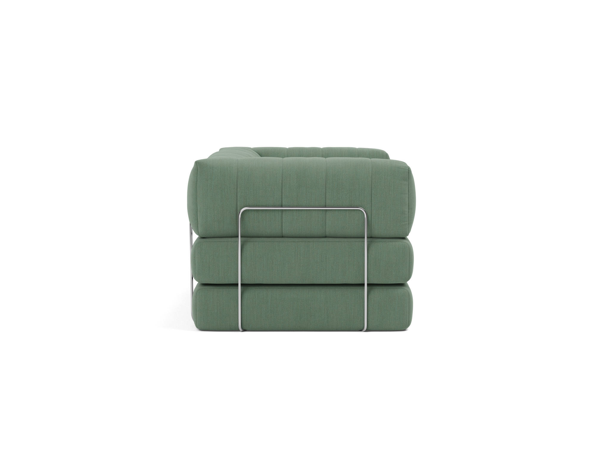 Schlafsofa CozyPad mit Armlehnen Flachgewebe Elegance 518-Green