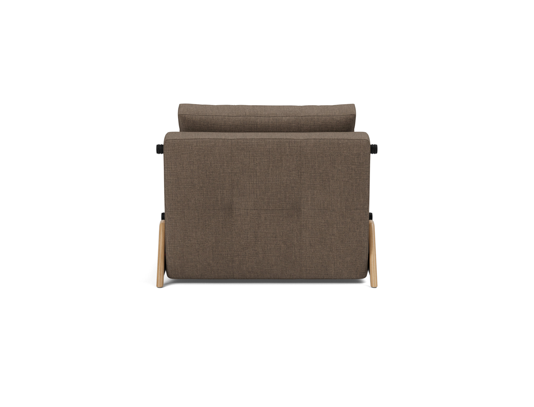 Schlafsessel Cubed 90 Chenille Esina 411-Cedar-Brown Beine Eiche