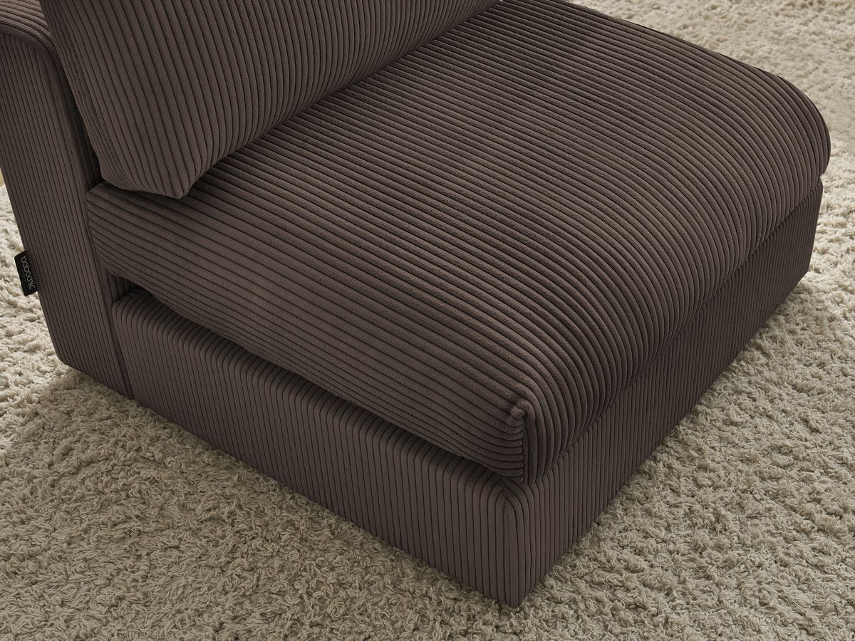 Bobochic Paris Sofamodul 1-Sitzer Cordsamt Braun