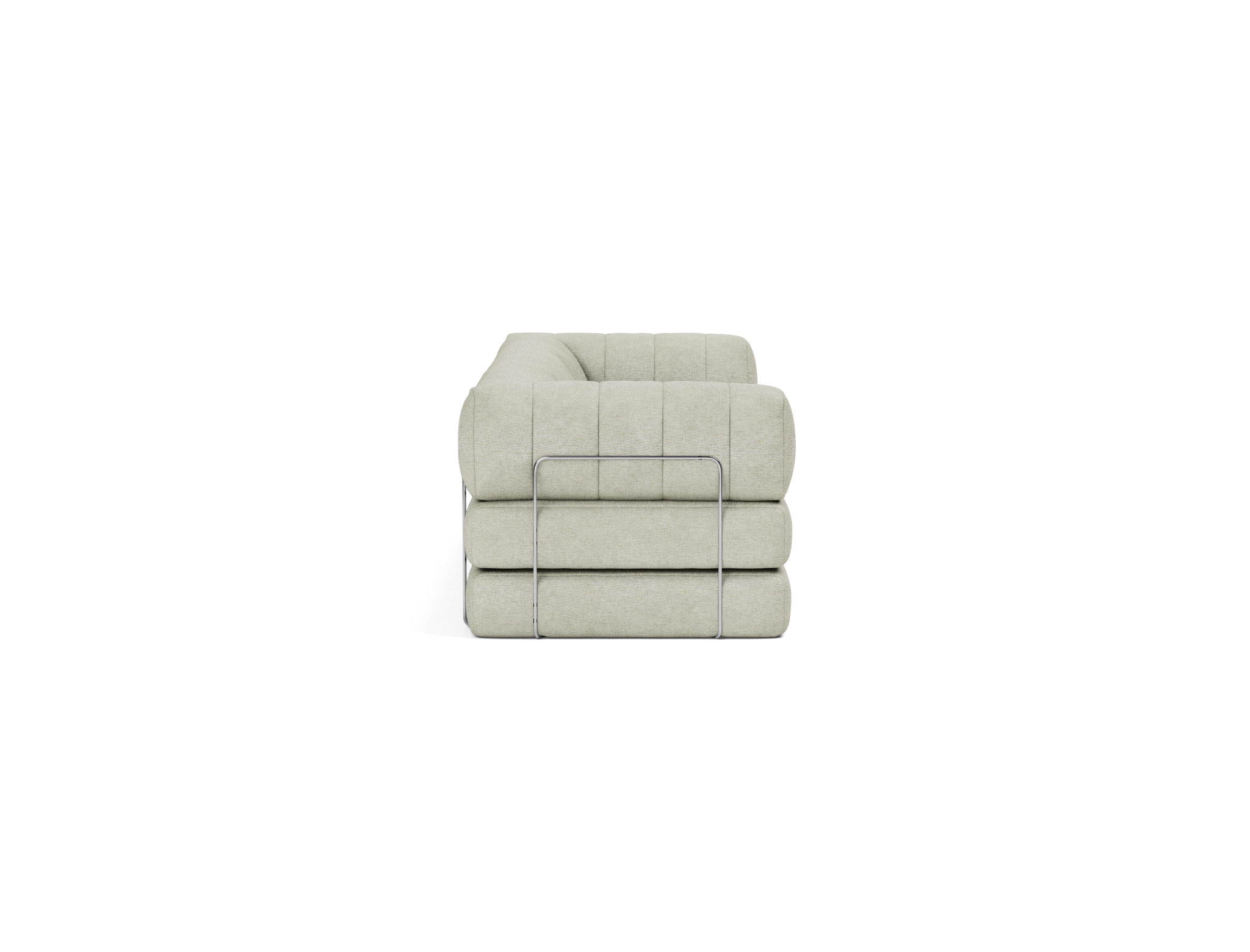 Schlafsofa CozyPad Grand mit Armlehnen Flachgewebe Avella 280-Sand