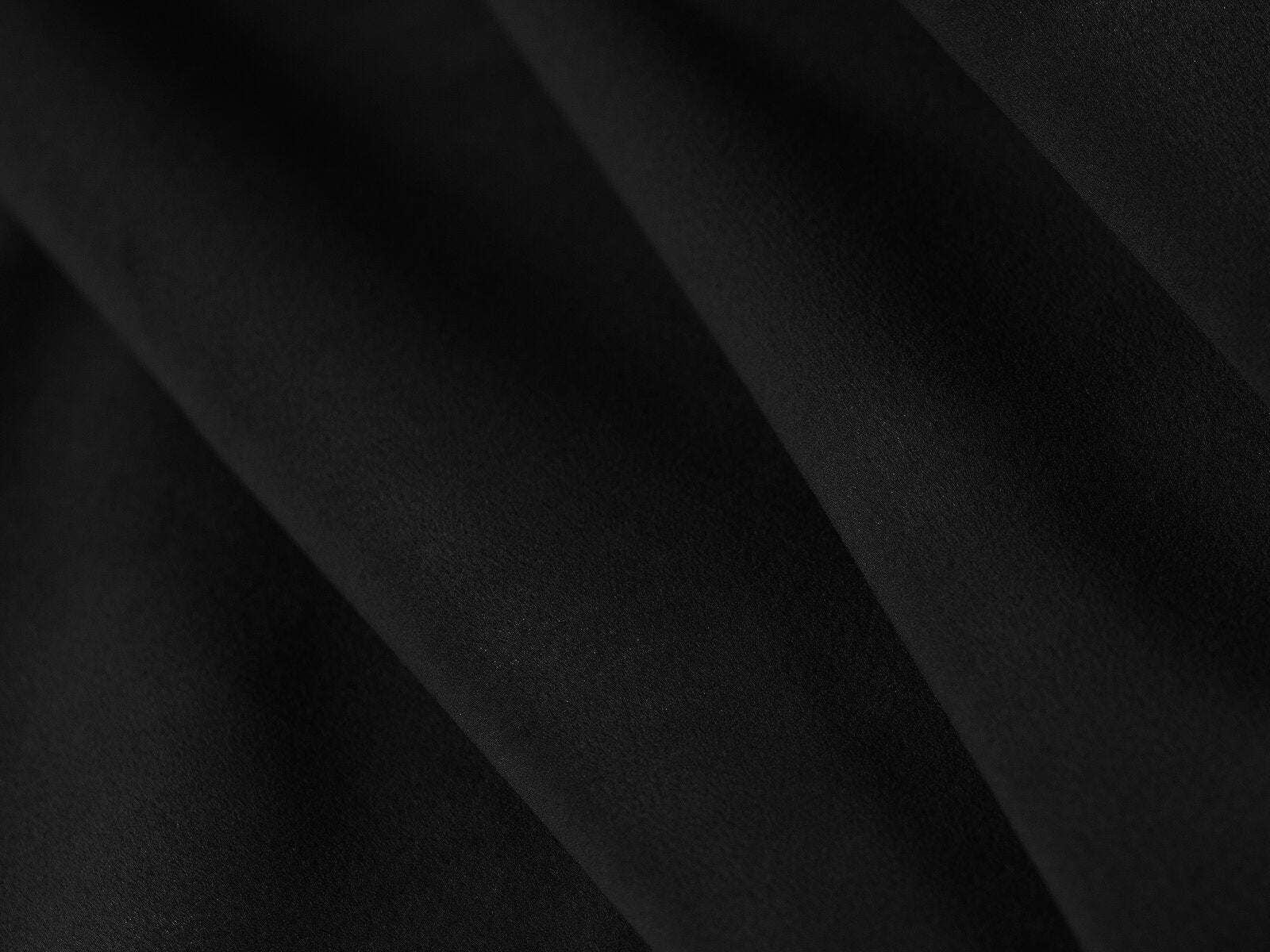 Micadoni Panorama-Ecksofa Kaelle 8-Sitzer Links Samt Bluvel Schwarz