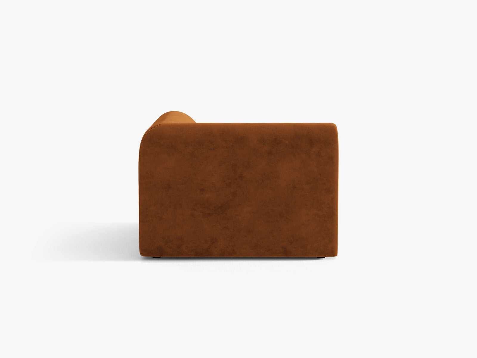 Micadoni Modul Ecke Miley Samt Bluvel Terrakotta