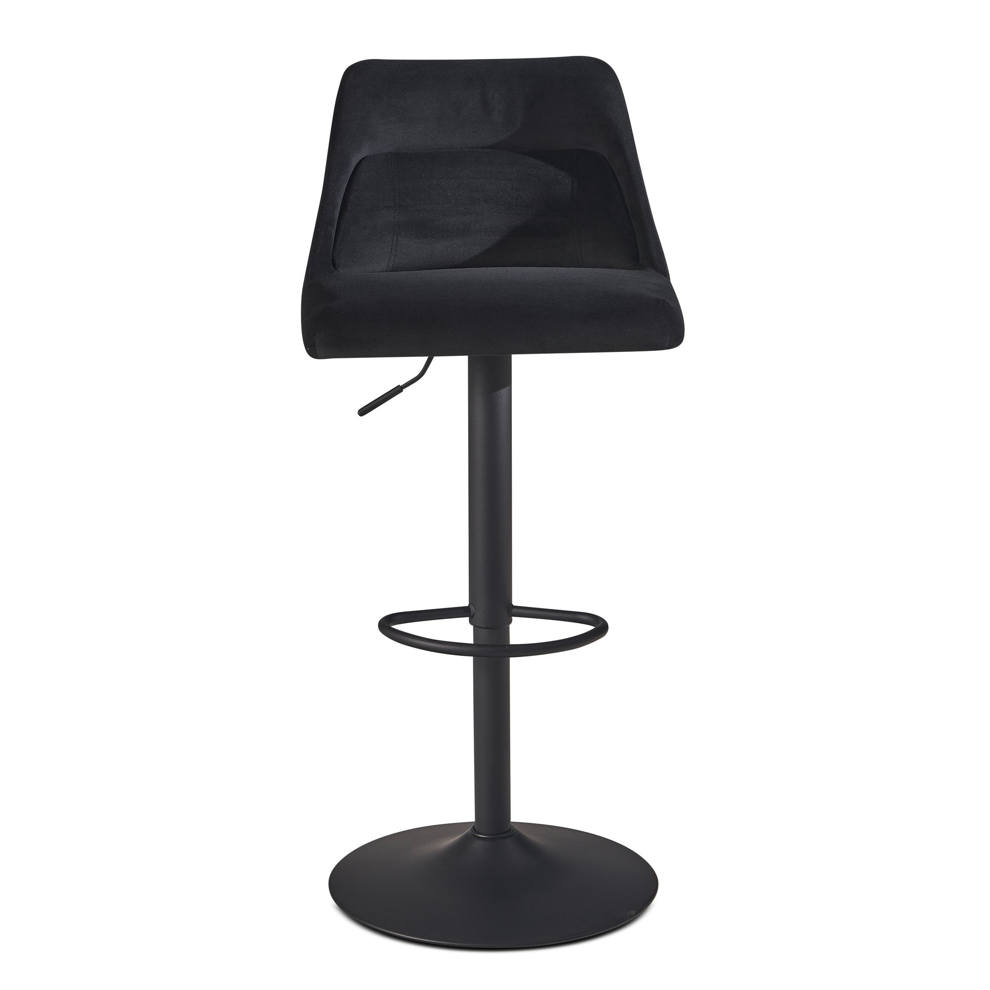 Barhocker Gurskoy Samt Schwarz 45 × 51 × 106 cm