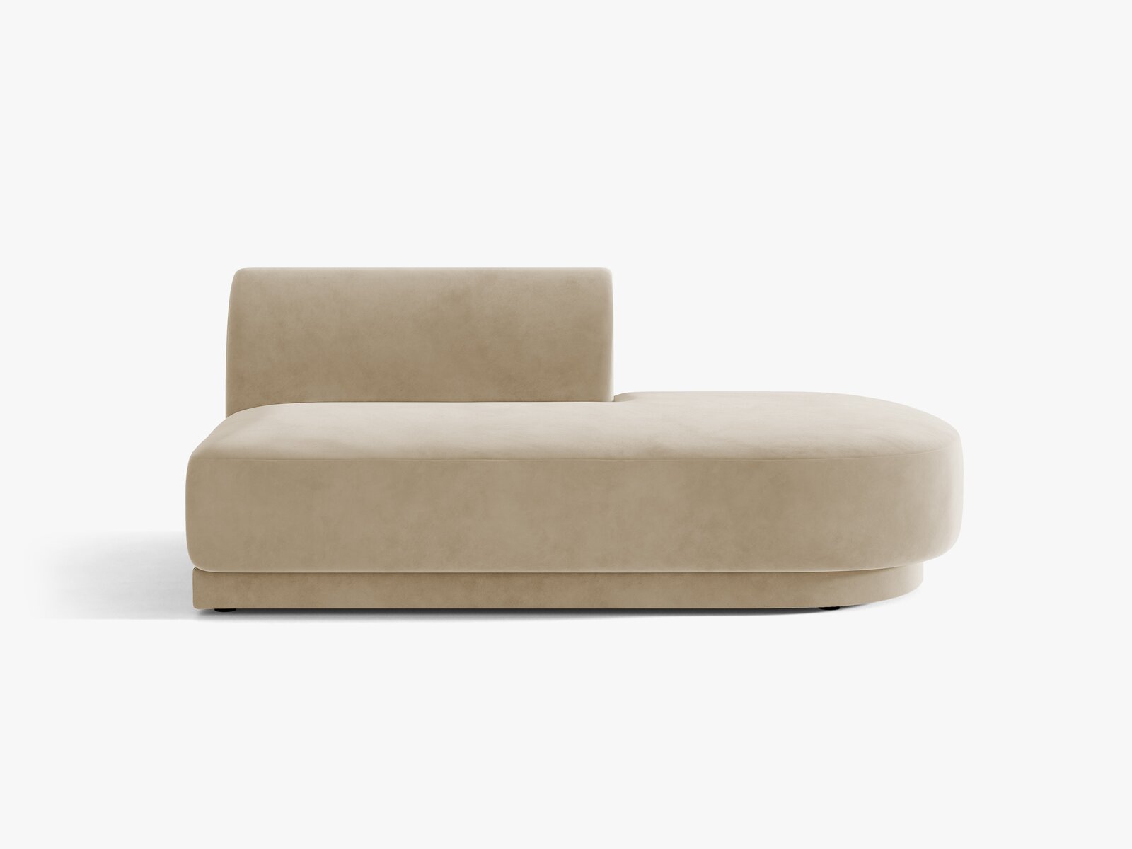 Micadoni 2-Sitzer Sitzmodul offen Miley Samt Venus Beige Rechts
