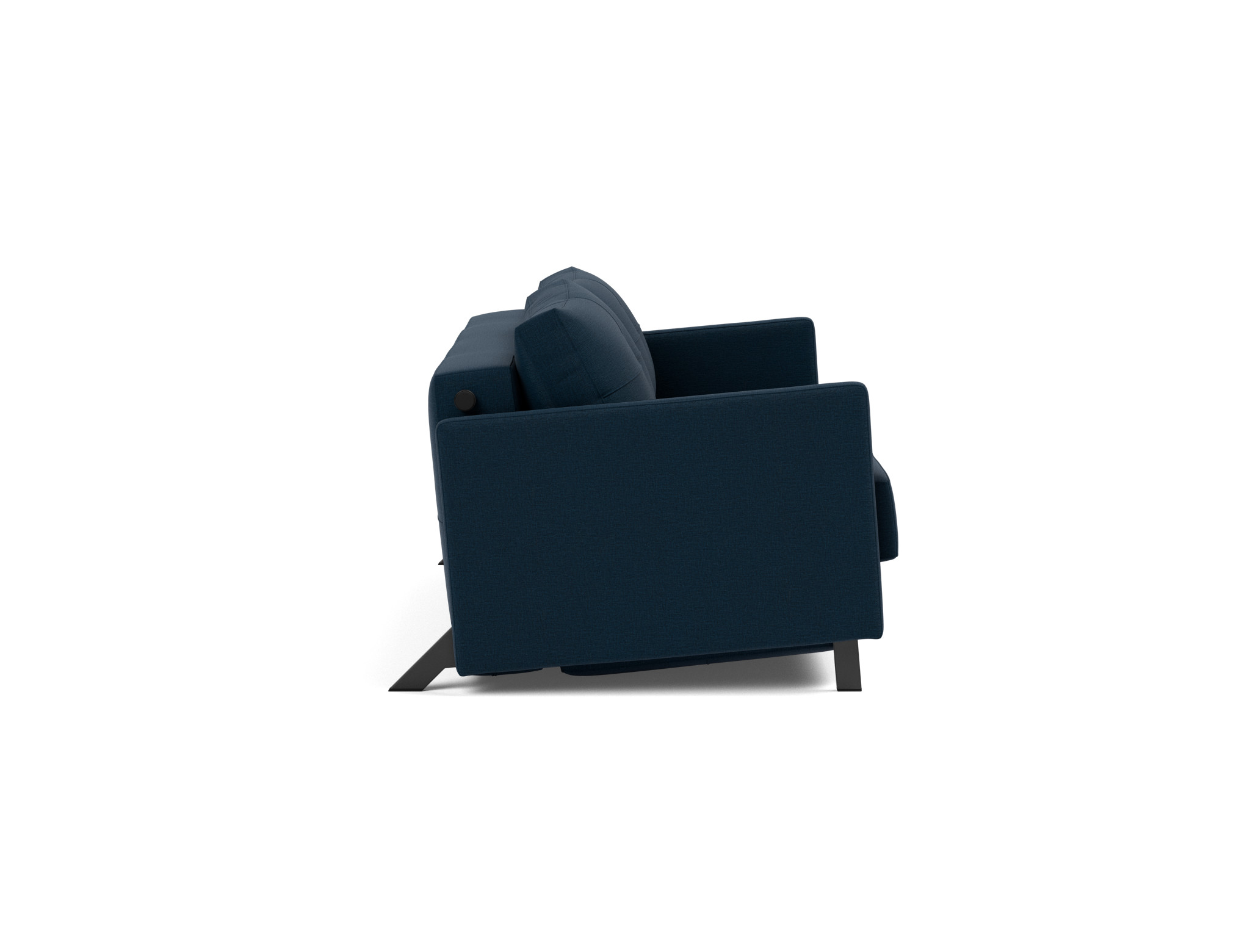 Schlafsofa Cubed mit Armlehnen 160 Flachgewebe Mixed Dance 528-Blue