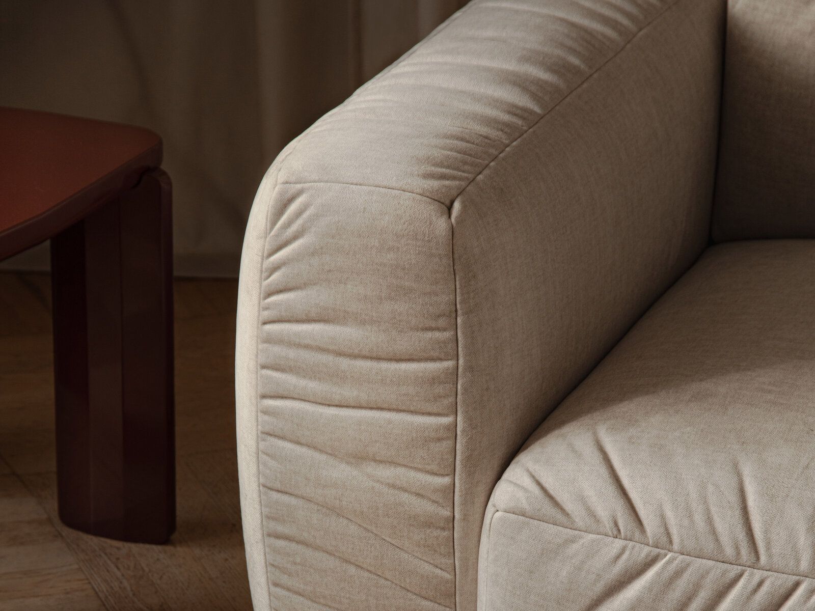 Micadoni Martina Sofa mit Bettfunktion Boucle Monet Anthrazit