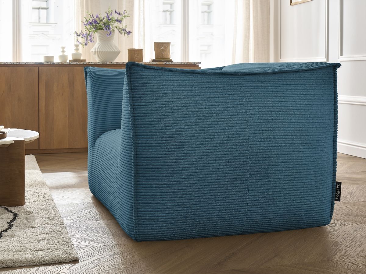 Bobochic Giorgia Sessel Cordsamt Hellblau