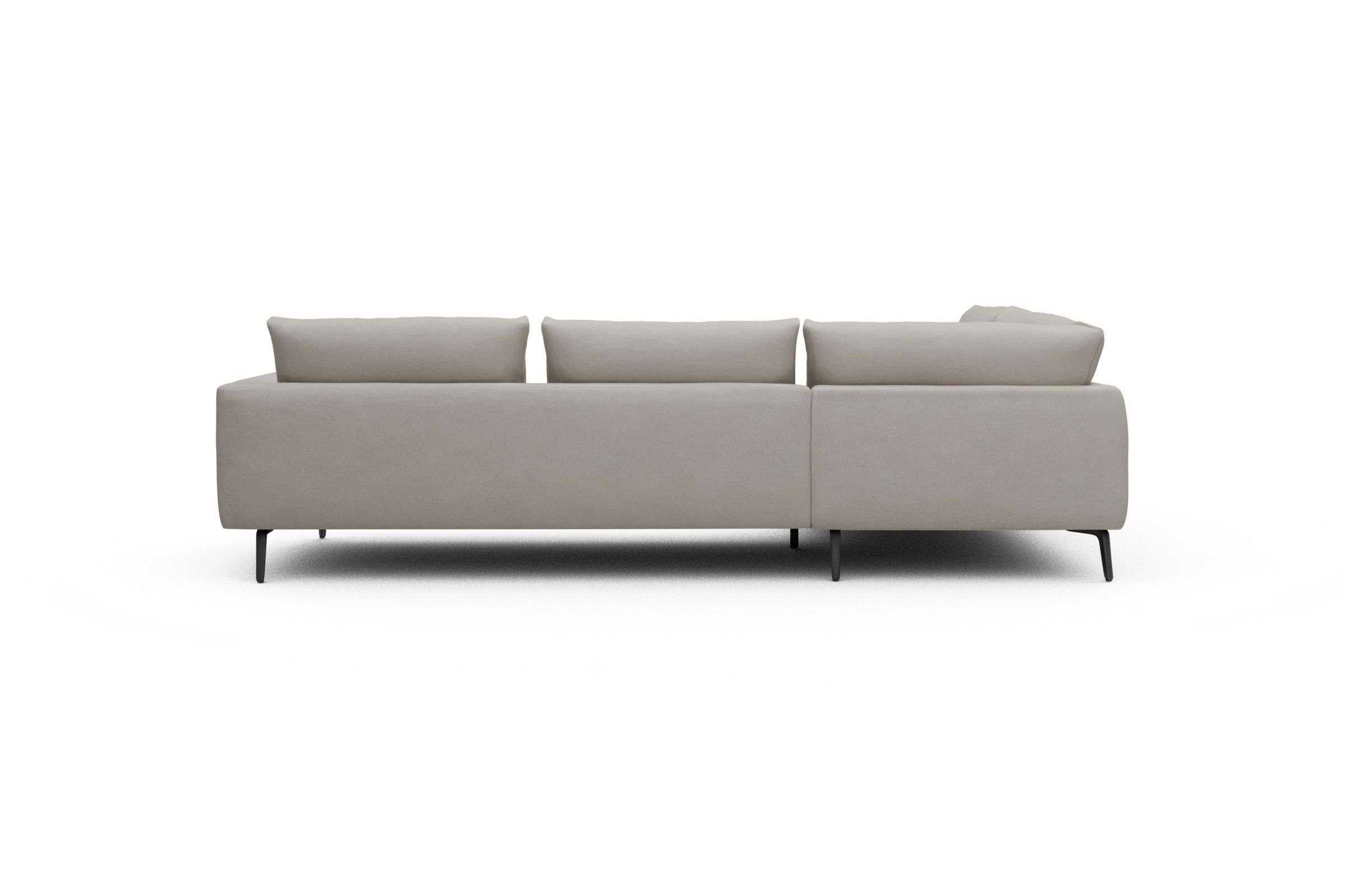 Ecksofa Karl Relax-Ecke links mit 2,5-Sitzer Denari-Clean-Beige