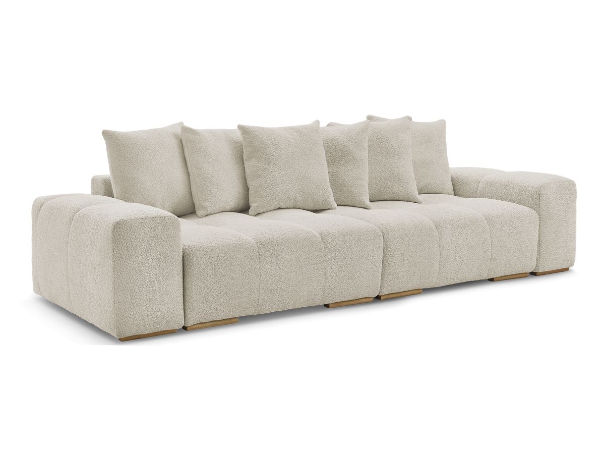 Bobochic Anakin Schlafsofa 3-Sitzer mit Bettkasten, 6 Kissen