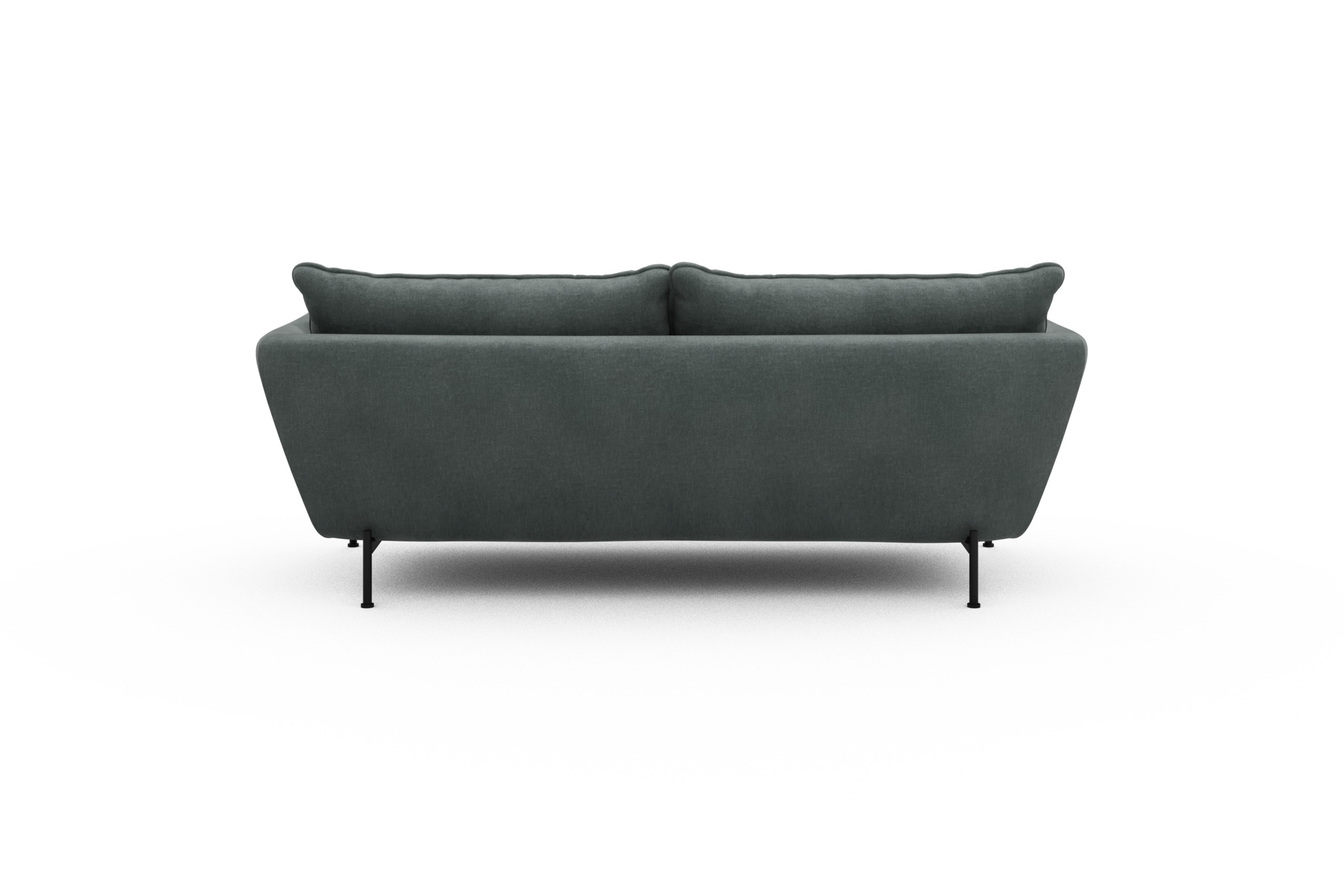 Sofa Anton PREMIUM 2-Sitzer Smooth-Silver-Grey