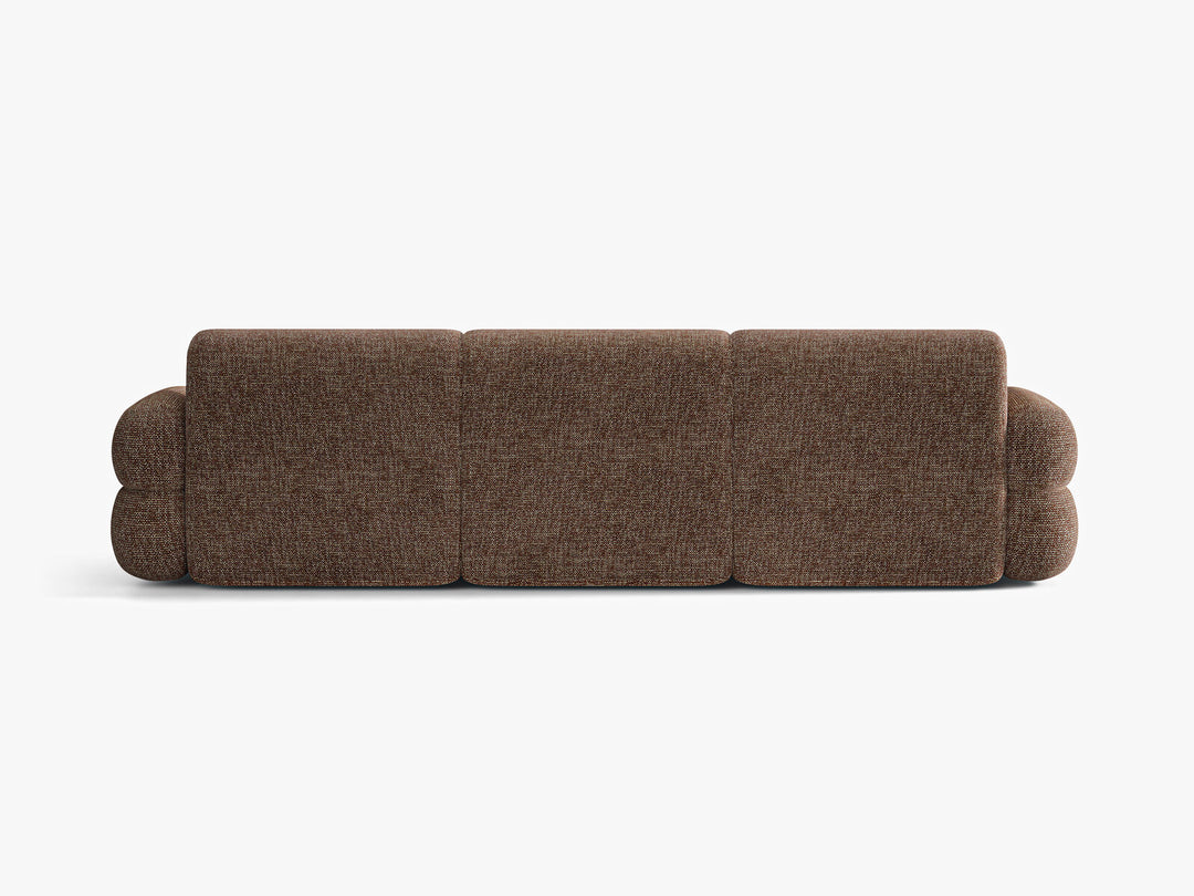 Micadoni Neo Modulares Sofa 4-Sitzer Chenille SILENCIO Braun