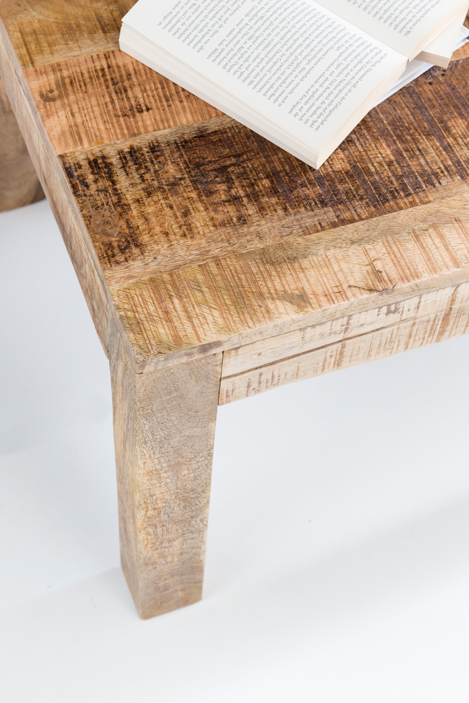 Couchtisch Nordby Mango Massivholz Braun 110 × 60 × 47 cm