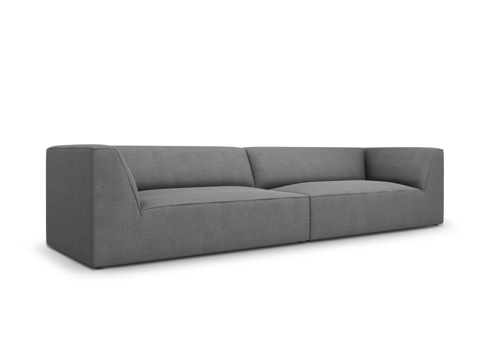 Cosmopolitan Design Sofa Siena 4-Sitzer Strukturierter Stoff Ottawa Grau