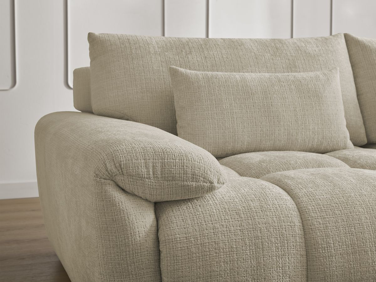Bobochic Ivane Sofa 4-Sitzer Strukturstoff Beige