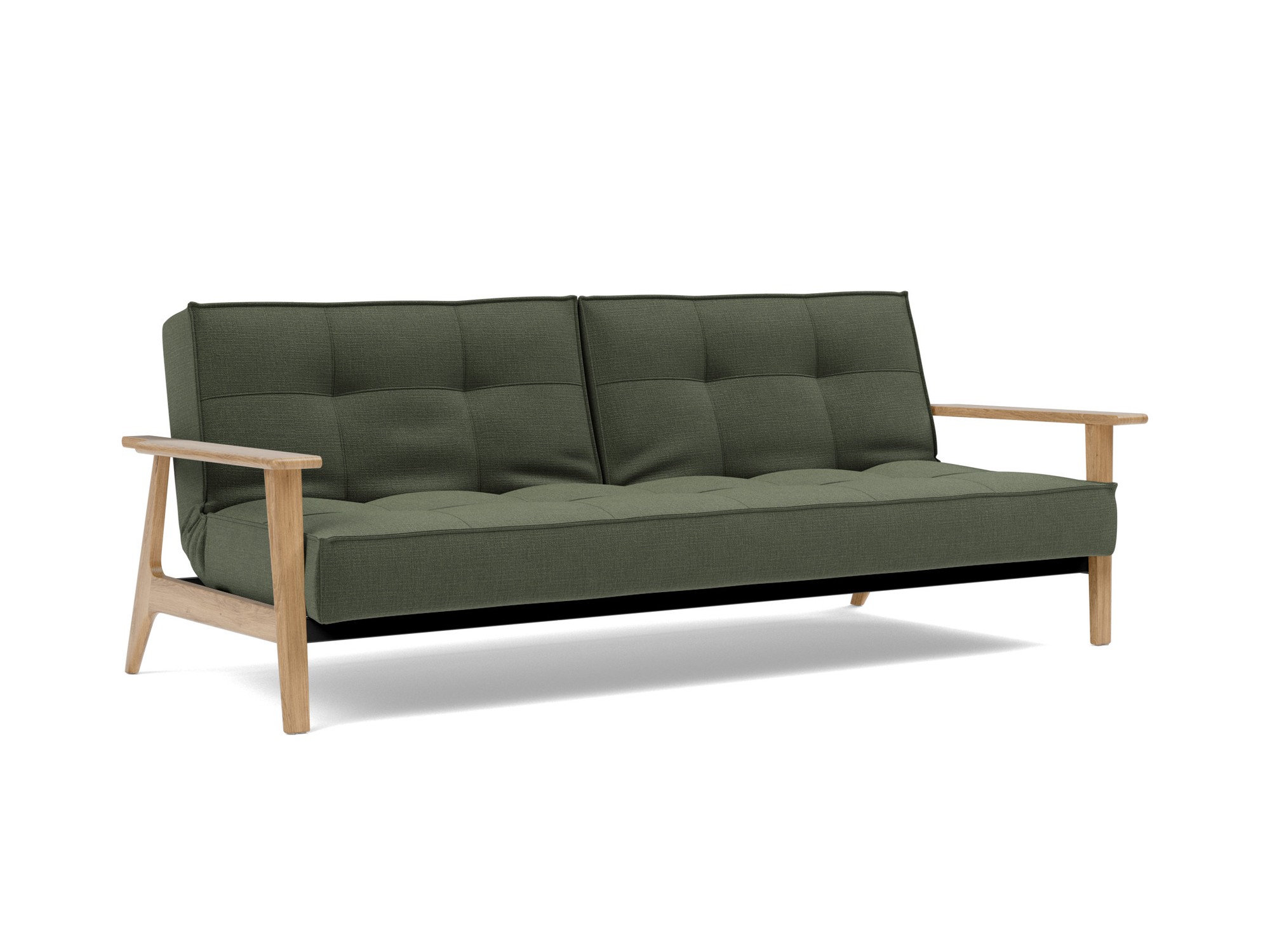 Schlafsofa Splitback Frej Chenille Esina 413-Olive-Green