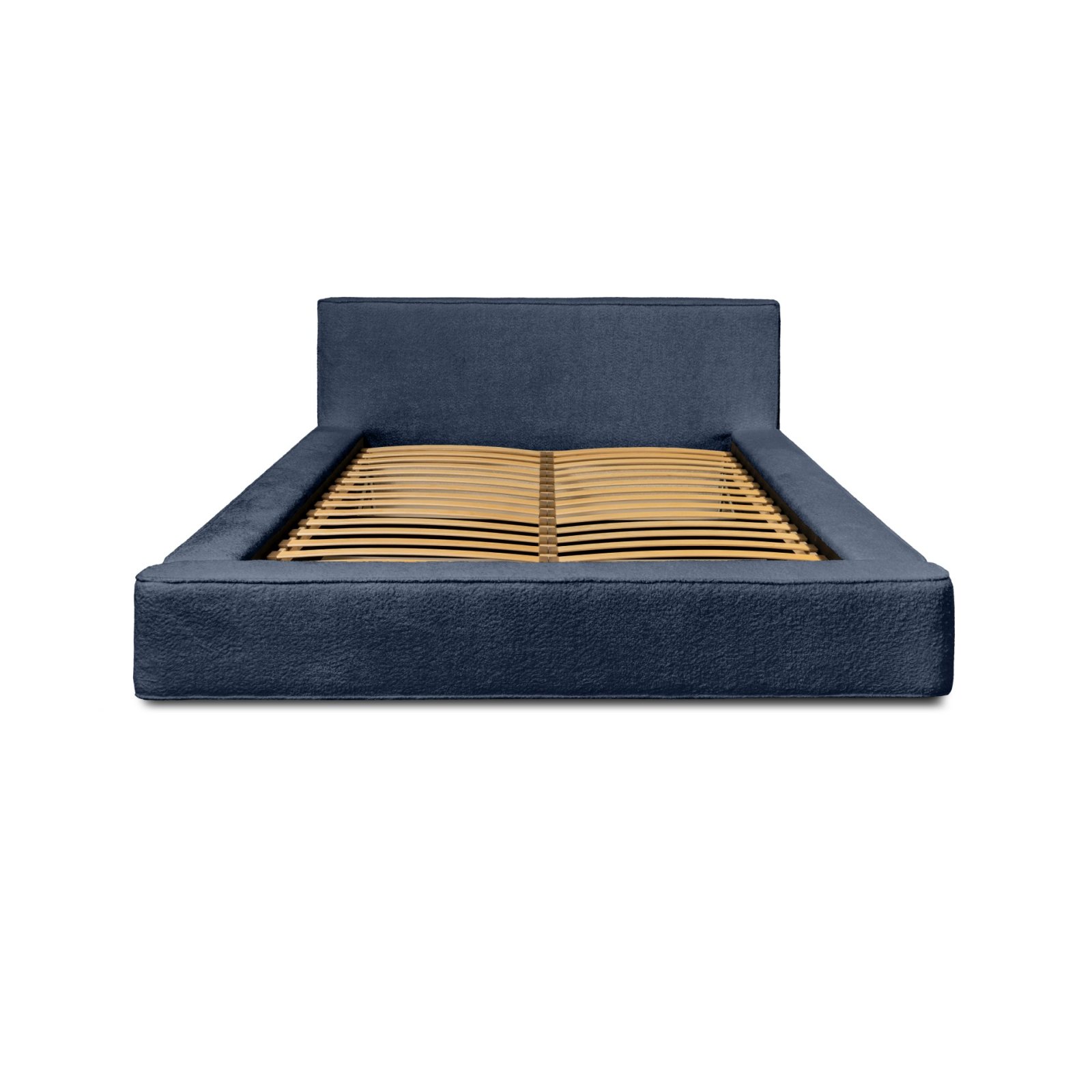 Polsterbett Delano Boucle 160x200 mit Holzrahmen Euphoria 14 Deep Blue
