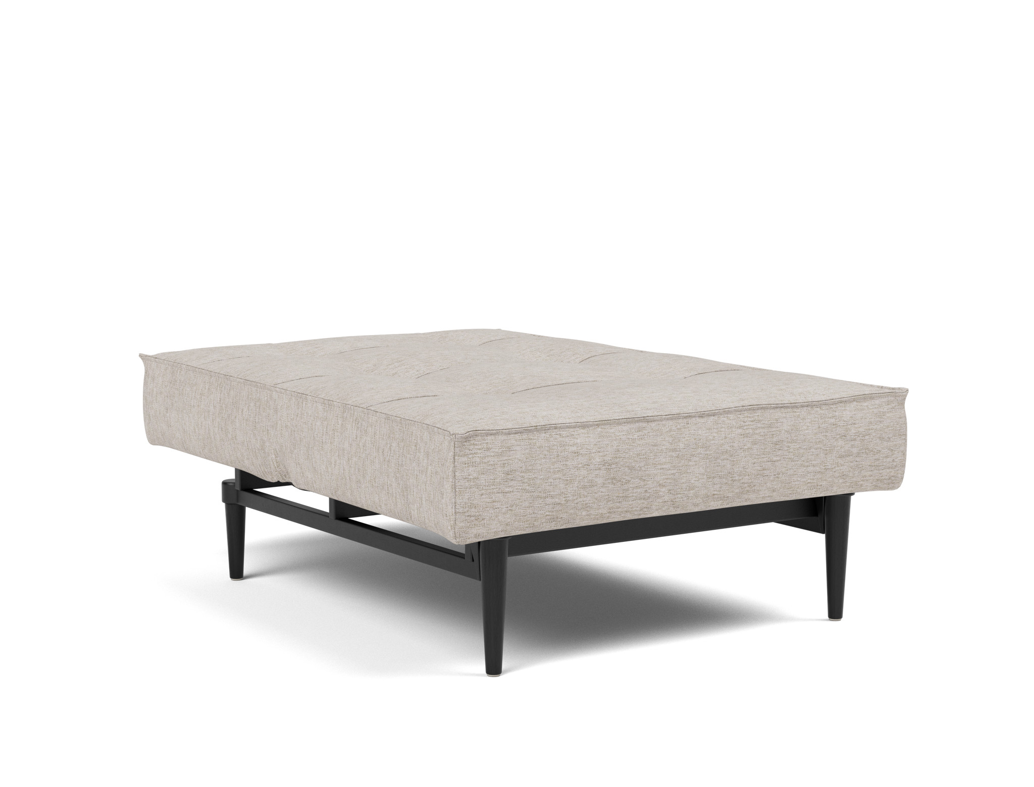 Sessel Splitback Chenille Yuveno 471-Sand Beine Styletto Eiche schwarz