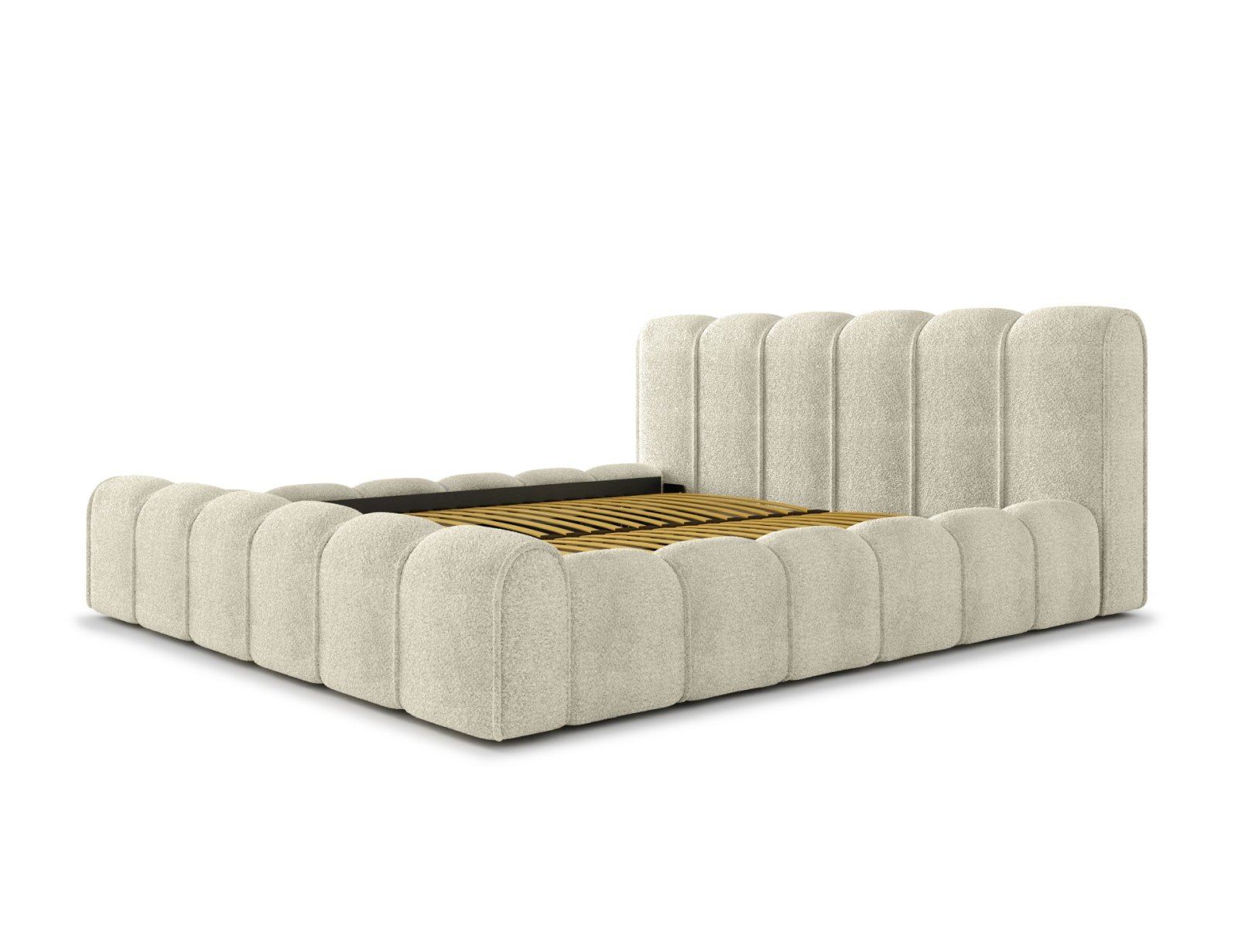 Polsterbett Belio Boucle 140x200 mit Holzrahmen Quelle 03
