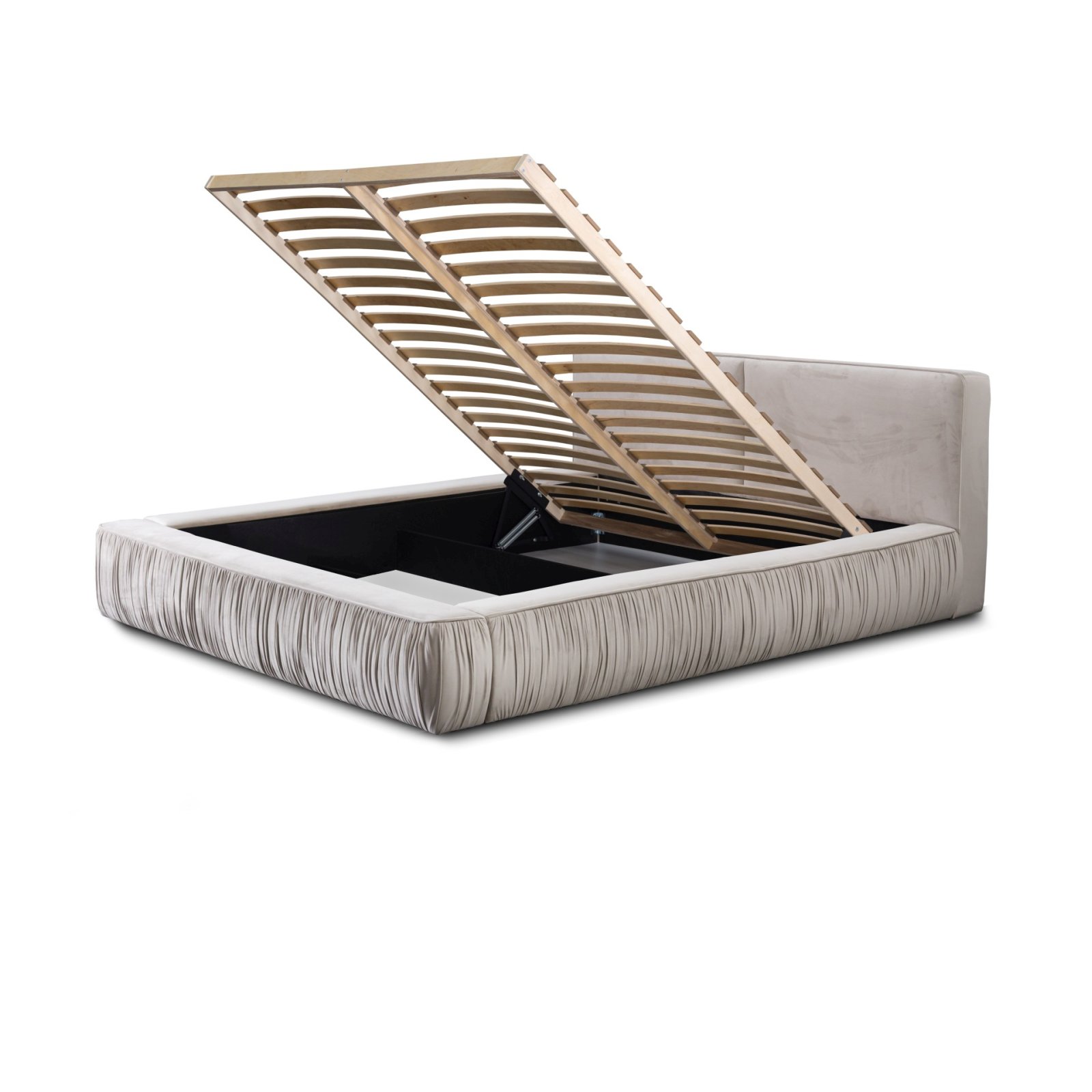 Polsterbett Beyond Samtstoff 140x200 mit Holzrahmen Riviera 21
