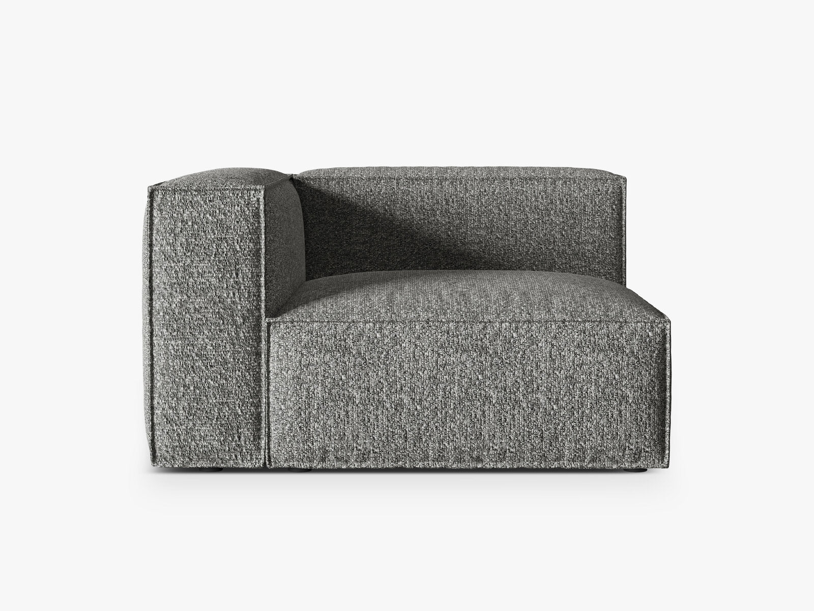 Micadoni Eckmodul Groß Nuria 1-Sitzer Links Boucle Graphit