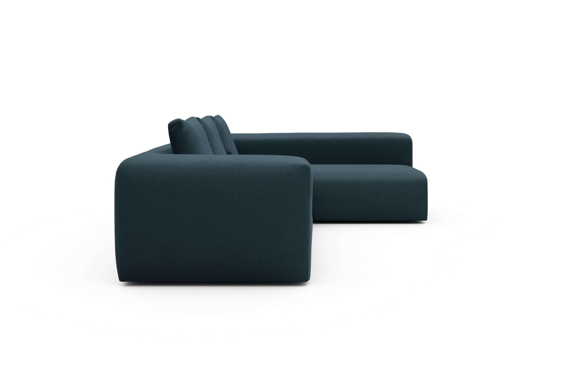 Ecksofa Fred 2x 2,5-Sitzer rechts offen Satya-Indigo