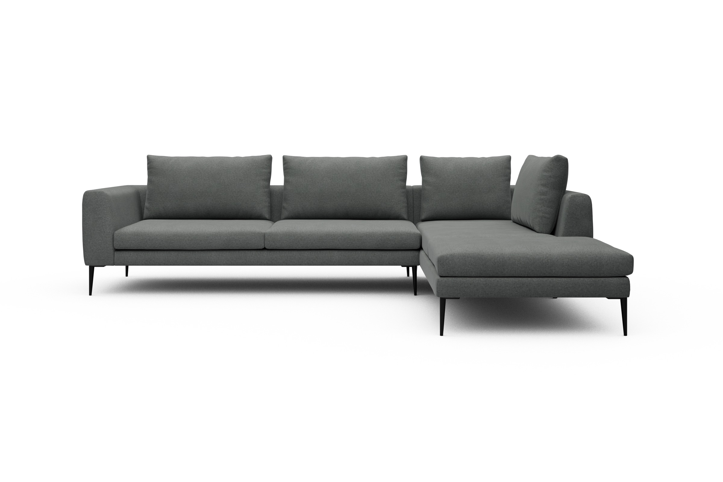 Skandi Home Ecksofa Paul Relax-Ecke links mit 3-Sitzer Satya-Steel moebelfaktor