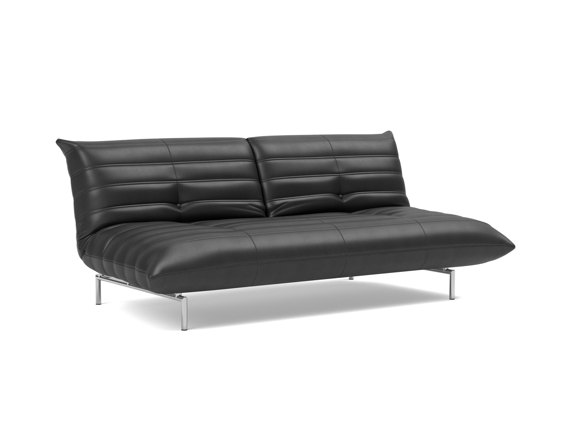 Schlafsofa Mikunjo Lederoptik Faunal 550-Black