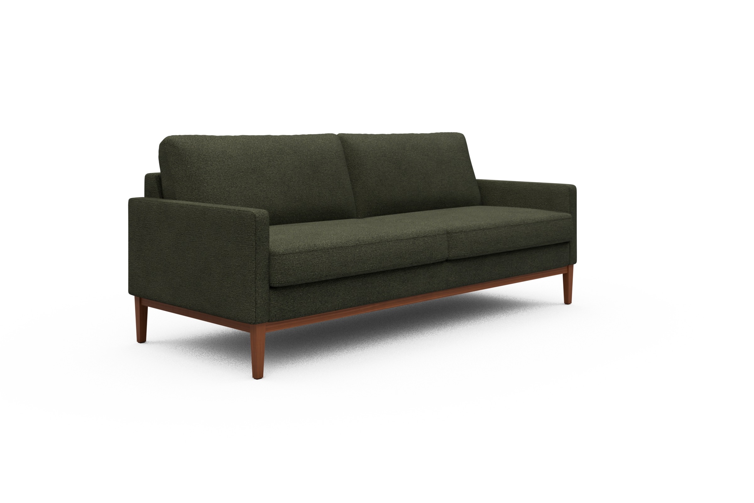 Sofa Bodo 3-Sitzer Boucle-Forest-Green