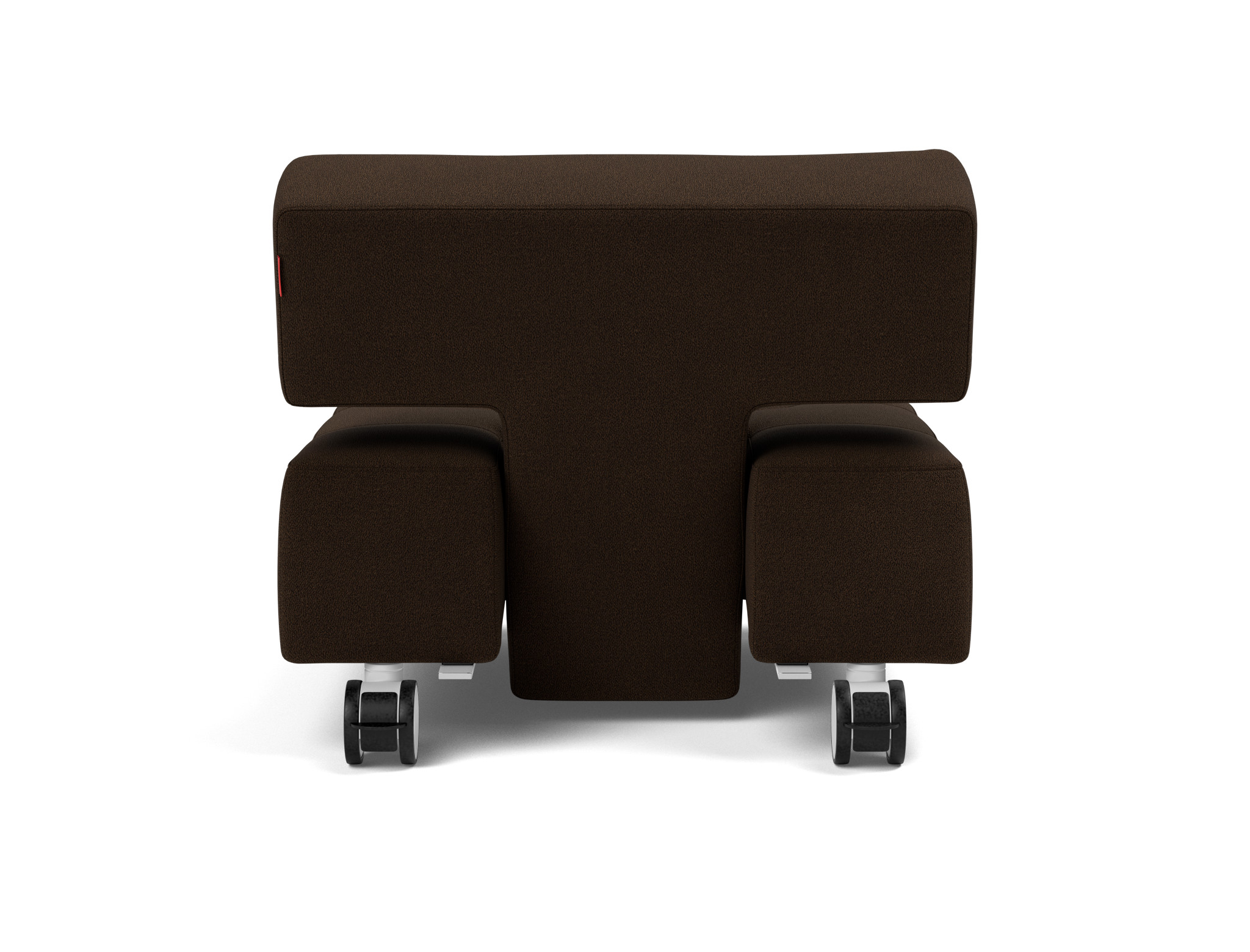 Sessel Long Horn D.E.L. Strukturierter Stoff Taura 358-Chocco
