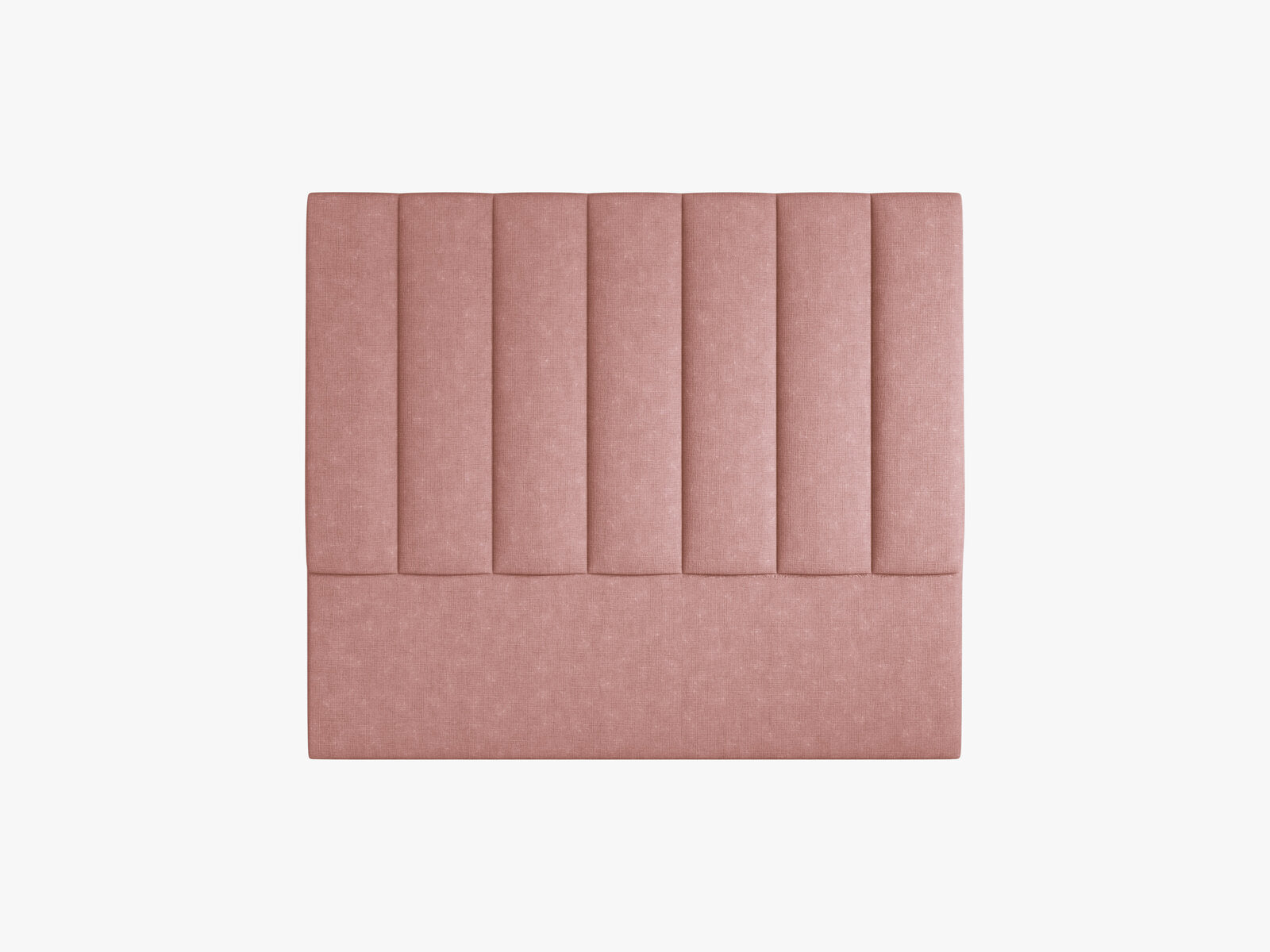 Micadoni Marl Samtiger Kopfteil 140 cm (H 120 cm) Strukturierter Stoff Liberty Rosa 140x120