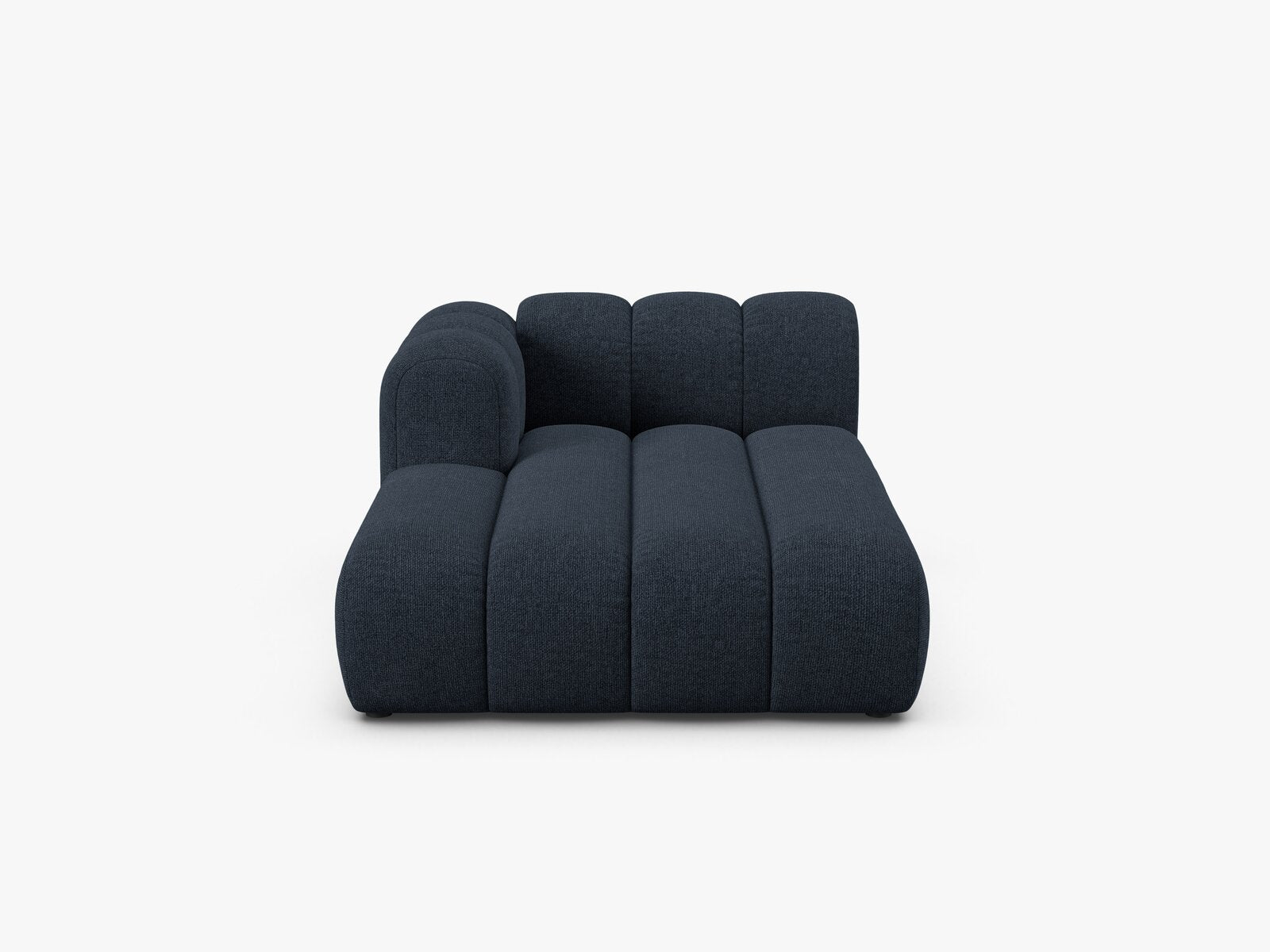 Micadoni Recamiere Lupine 2-Sitzer Links Chenille Eden Marineblau