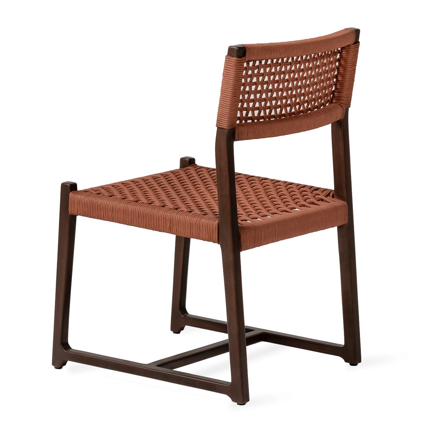 Jesper Home Outdoor-Stuhl Kuwana Cinnamon-Weave Gestell Espresso