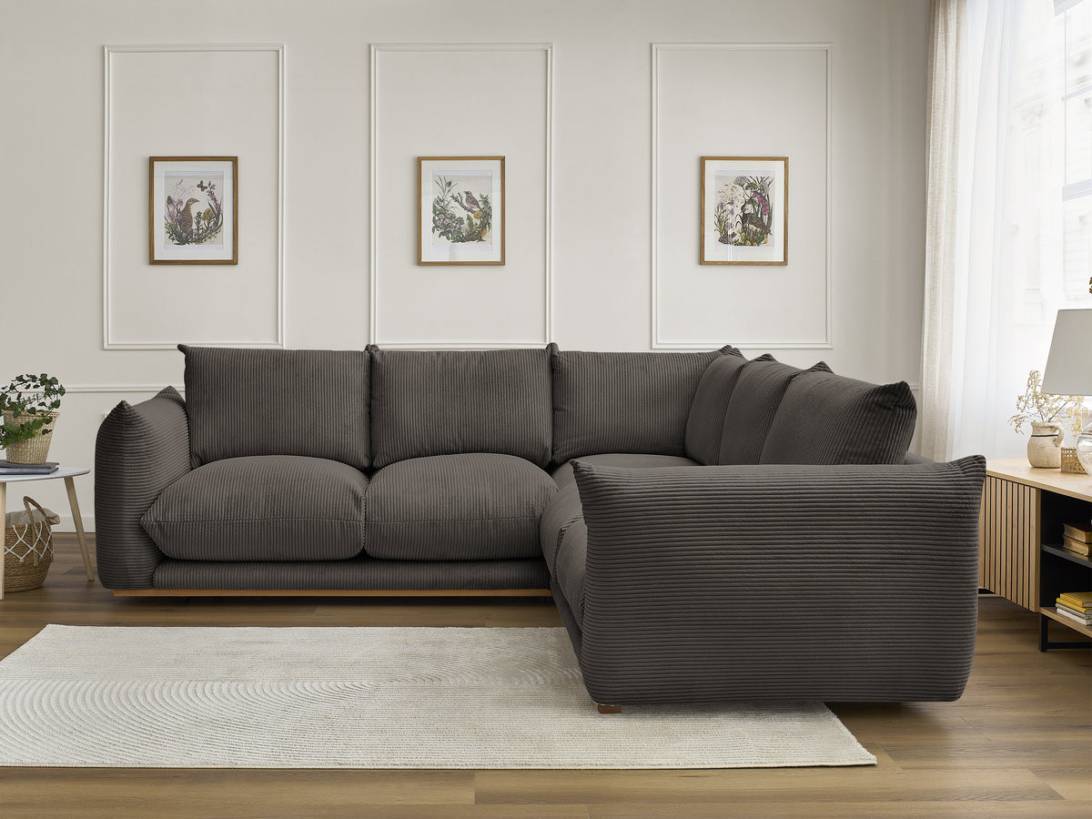 Bobochic Ernest Ecksofa Cordsamt Taupe