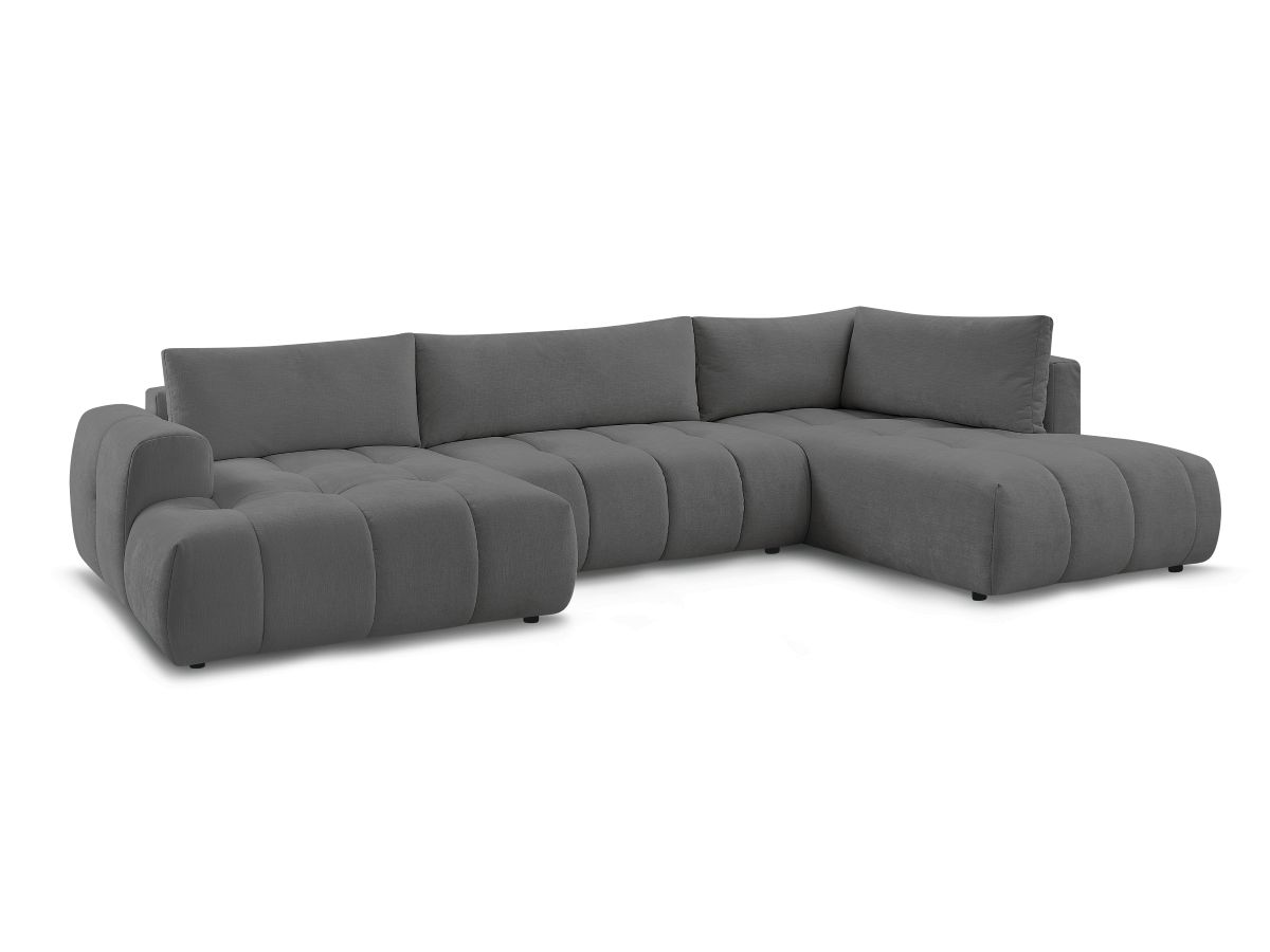 Bobochic Fuji Wohnlandschaft Stoff Dunkelgrau Ecke links