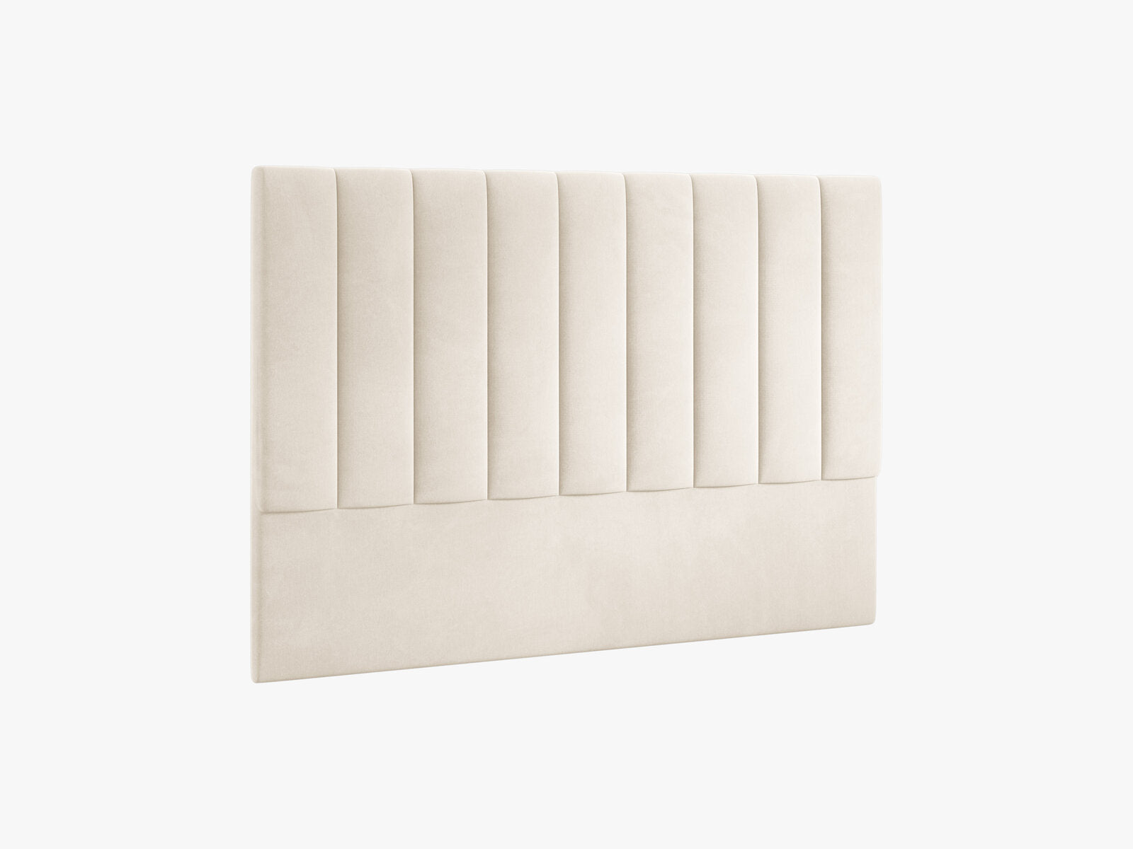 Micadoni Marl Polster-Kopfteil Samt Magic Velvet Elfenbein 180x120