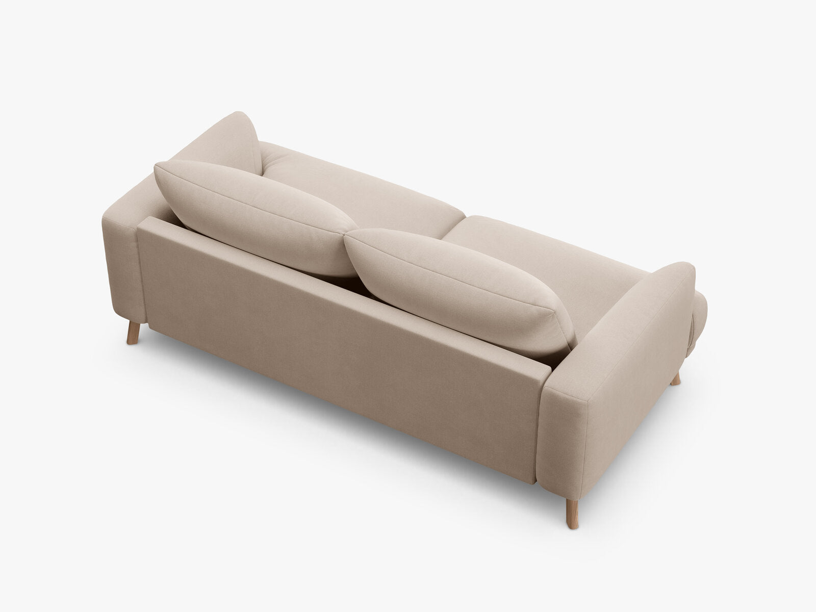 Micadoni Sofa Naomi 2-Sitzer Samt Salvador Beige