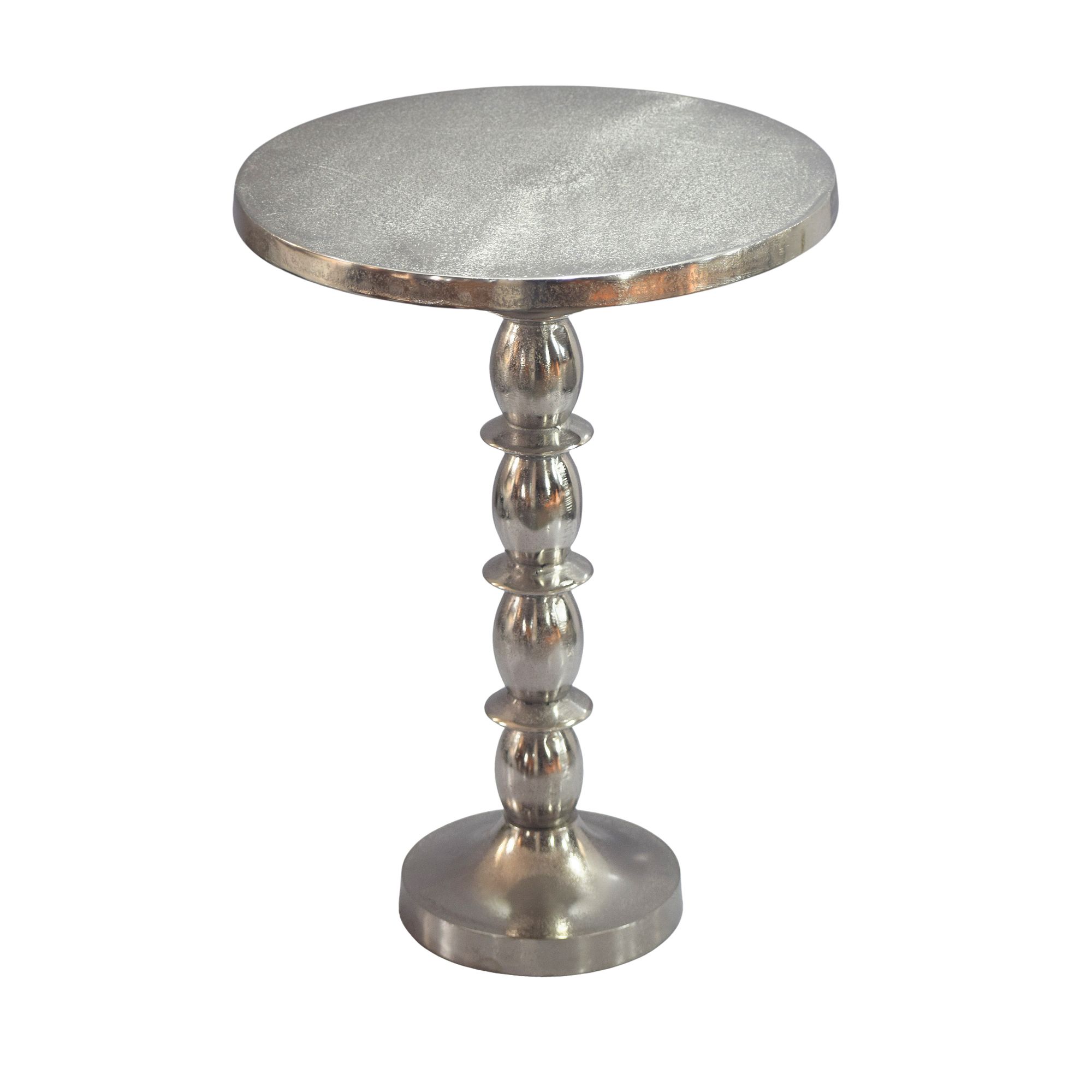 Beistelltisch Steinkjer Aluminium Silber Ø 40 × H 56 cm