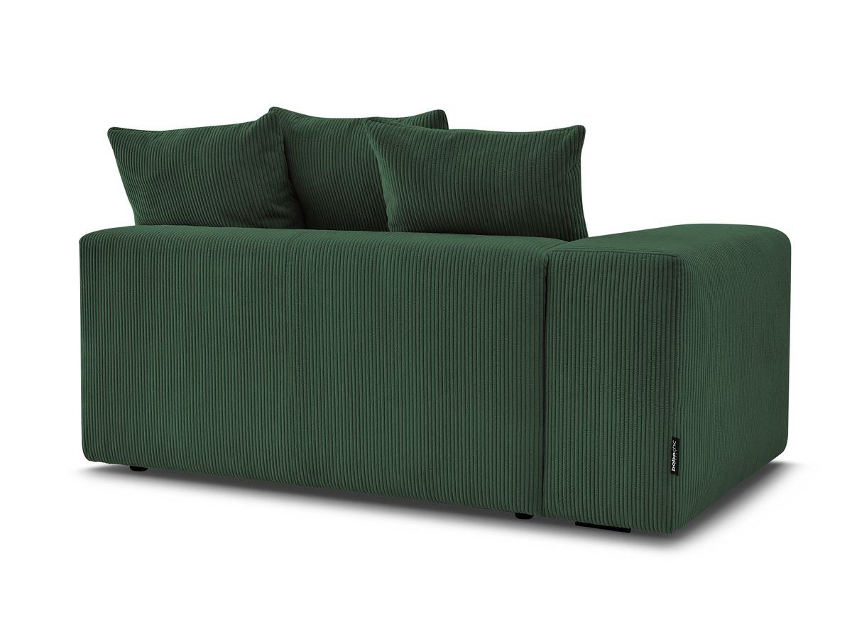 Bobochic Voltaire Sofamodul 2-Sitzer 178 × 100 cm Cordsamt Grün Ecke links