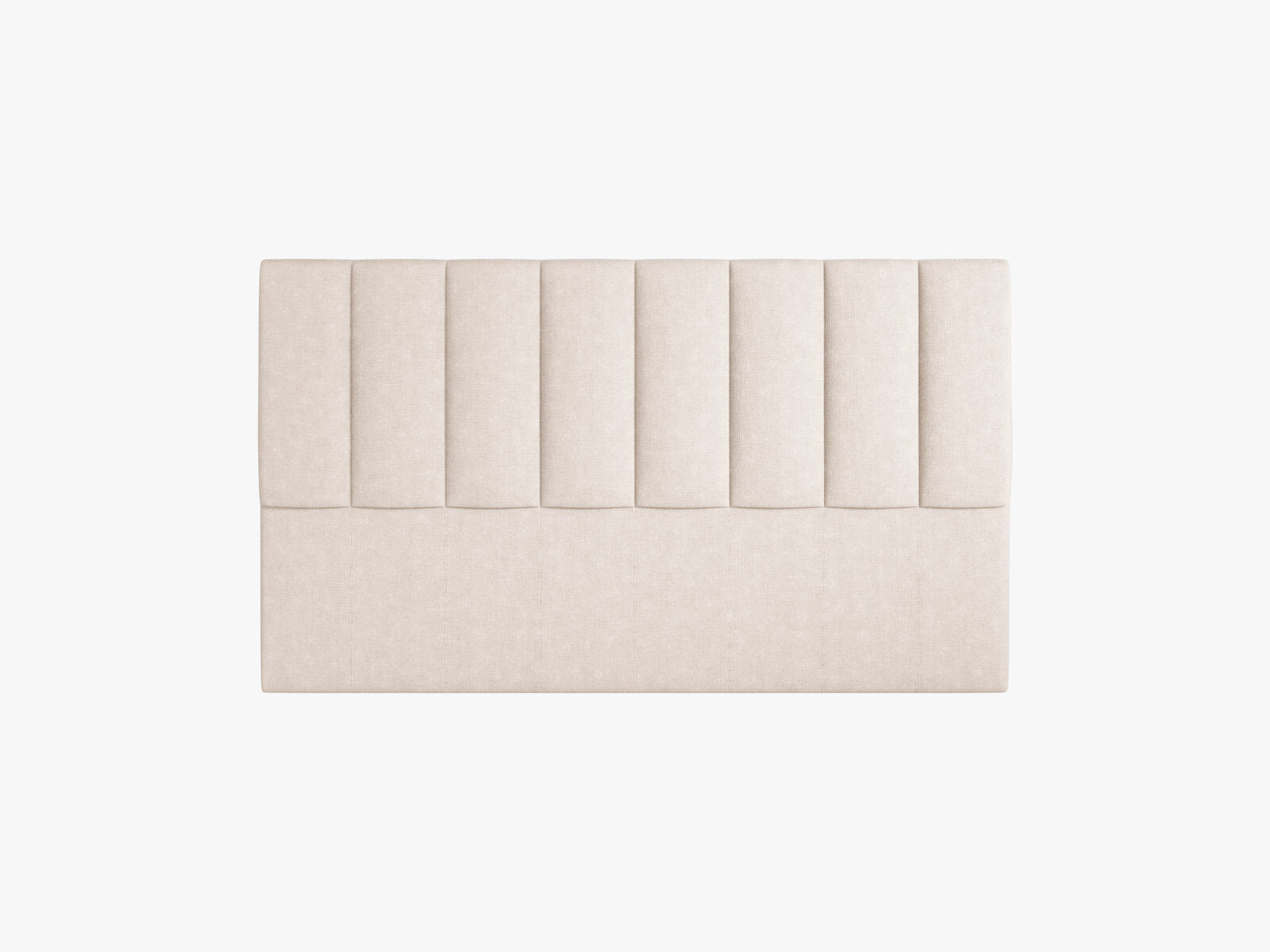 Micadoni Marl Samtiger Kopfteil 140 cm (H 95 cm) Strukturierter Stoff Liberty Beige 160x95