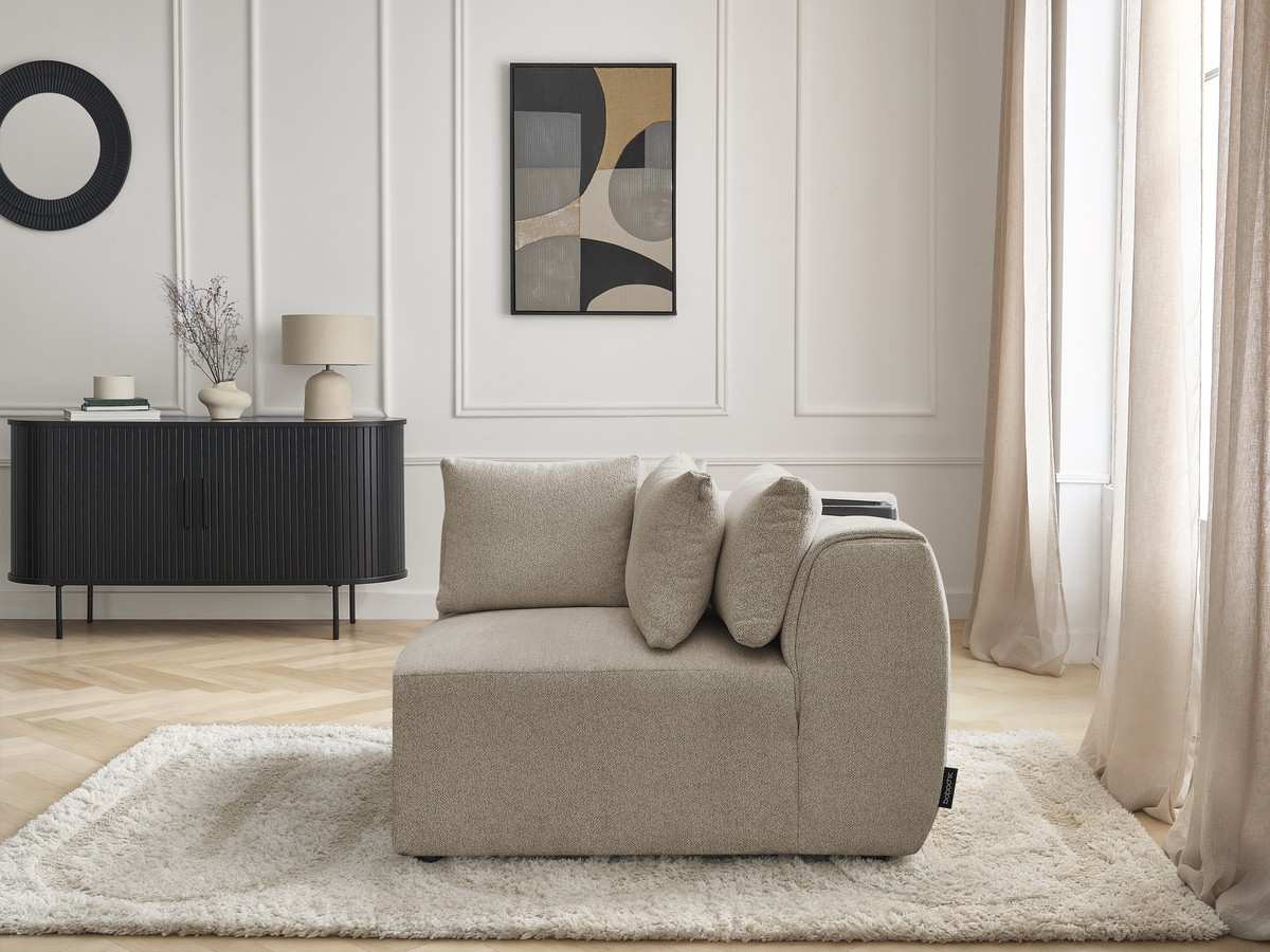 Bobochic Jana Eckmodul Melange-Stoff Taupe