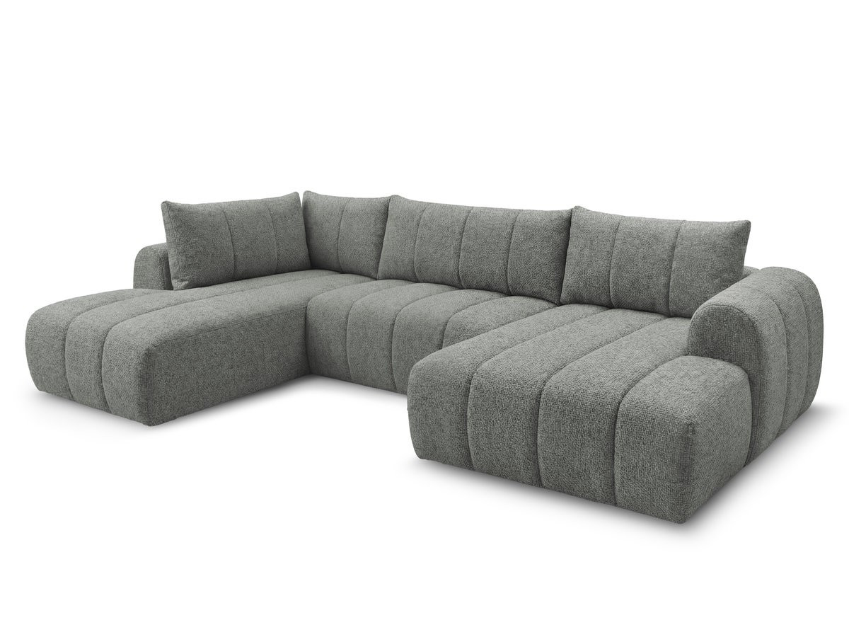 Bobochic Nesty Wohnlandschaft Melange-Stoff Dunkelgrau Ecke rechts