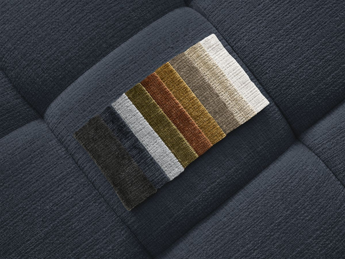 Bobochic Ivane Ecksofa Strukturstoff Dunkelblau Ecke links