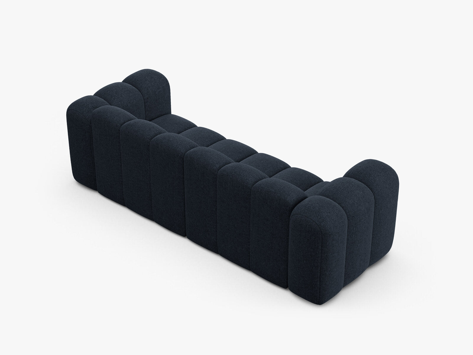 Micadoni Sofa Lupine 3-Sitzer Chenille Eden Marineblau